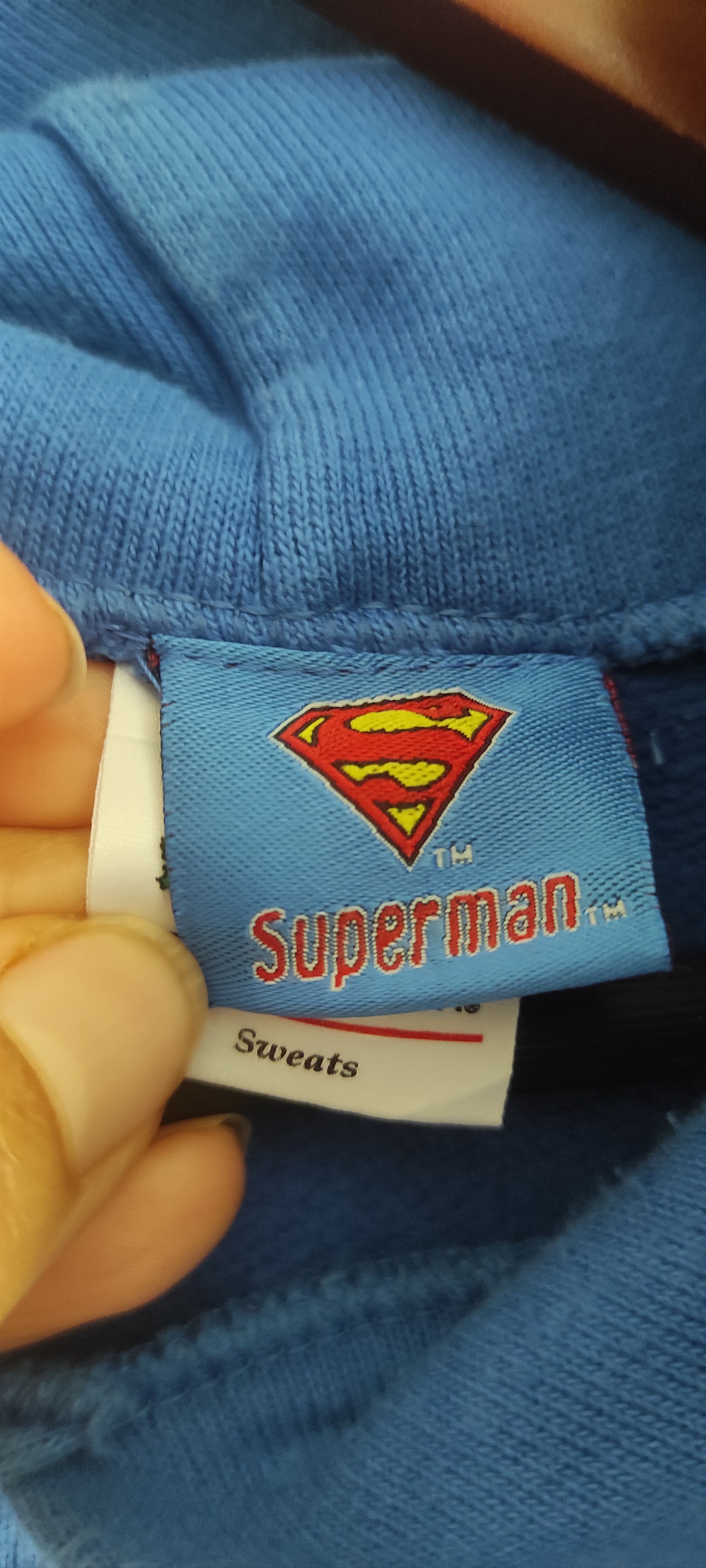 DC Comics × Fruit Of The Loom × Vintage Fruit Of The Loom DC Comics Hero Superman Hooded Sweatshirt Size US XXL / EU 58 / 5 - 7 Thumbnail