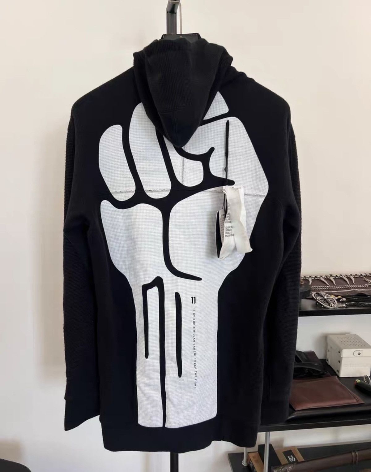 11 By Boris Bidjan Saberi 11ByBBS Graphic Print Hoodie with Balaclava Size US M / EU 48-50 / 2 - 1 Thumbnail