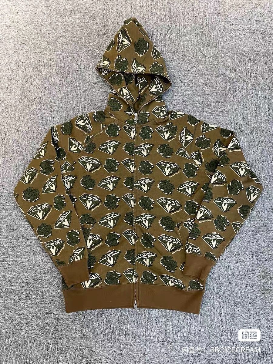 Billionaire Boys Club Billionaire Boys Club diamonds and dollars hoodie jacket Size US S / EU 44-46 / 1 - 1 Thumbnail