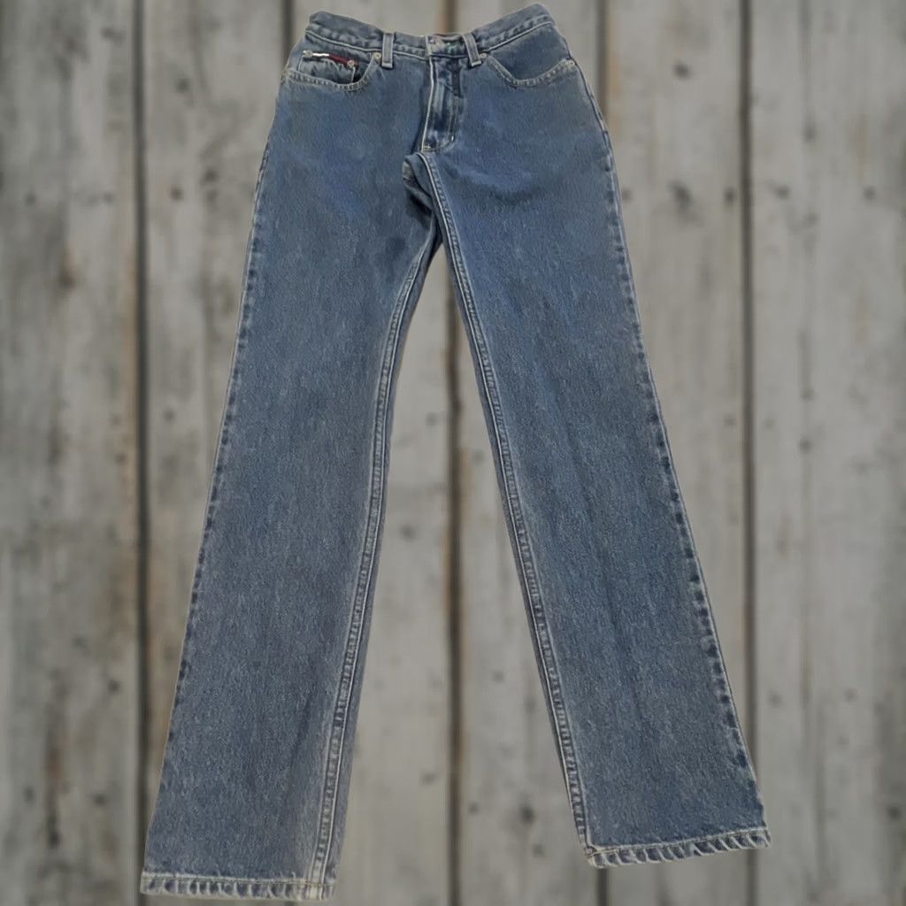 Tommy Hilfiger Vintage Tommy Hilfiger Jeans Womens 1/32 Waist 24 Inseam 31 Classic Fit Blue - 90s Style Size 42" / US 20 - 1 Thumbnail