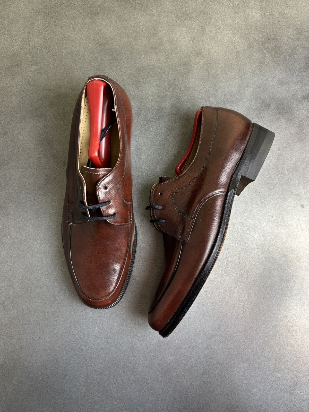 Eaton × Leather × Vintage 1960s Vintage Loafers 1970s Leather Moc Toe Size US 9 / EU 42 - 19 Thumbnail
