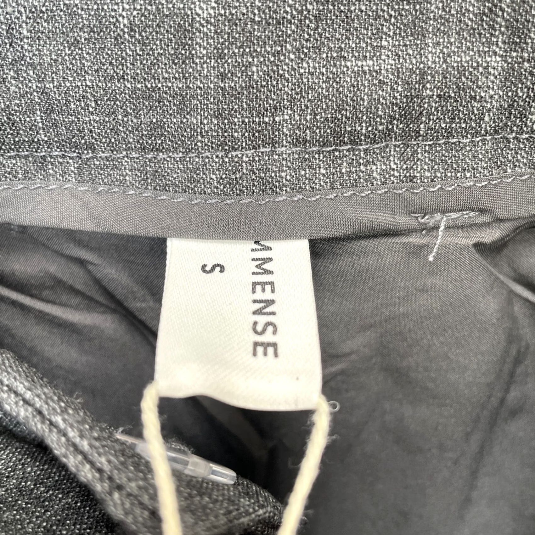 Vintage Commense Skirt Womens Small Gray Heathered Mini Pleated Lined Stretch Minimalist Size 28" / US 6 / IT 42 - 5 Thumbnail