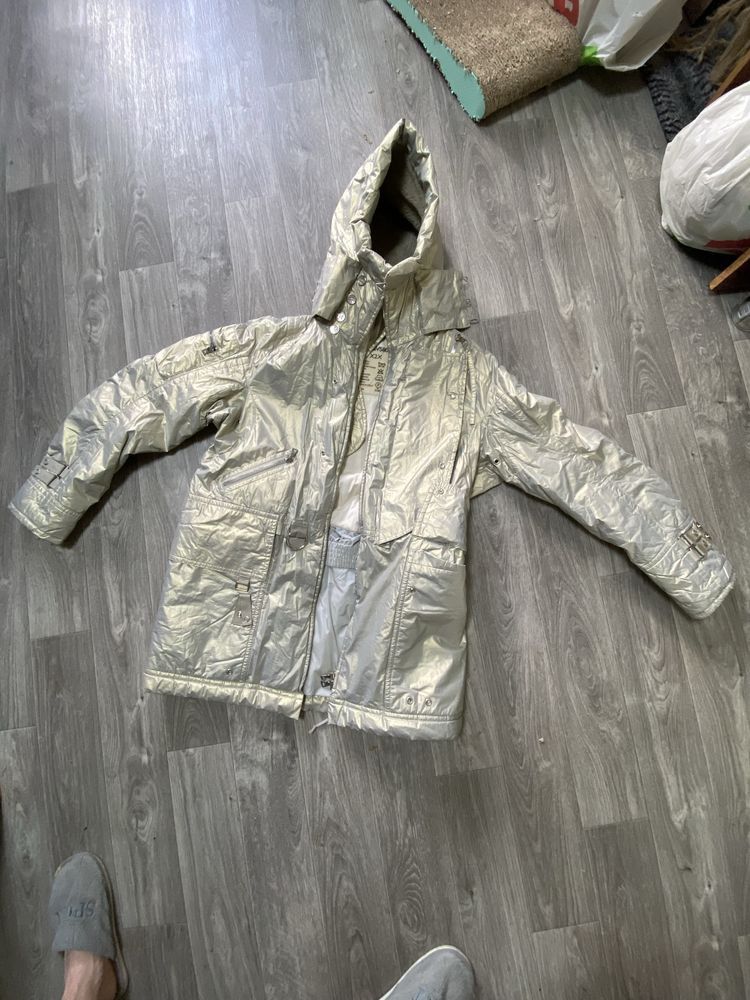 Prada Prada Metallic Puffer Goat fur Vintage Jacket Size US M / EU 48-50 / 2 - 1 Thumbnail