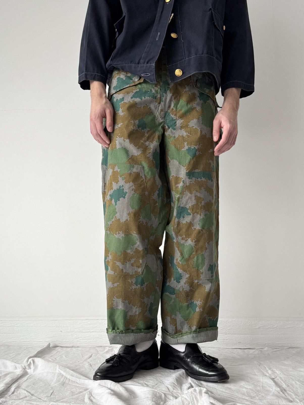 Vintage 1960s Vintage East German 'NVA' Blumentarn Camo Pants Size US 36 / EU 52 - 1 Thumbnail