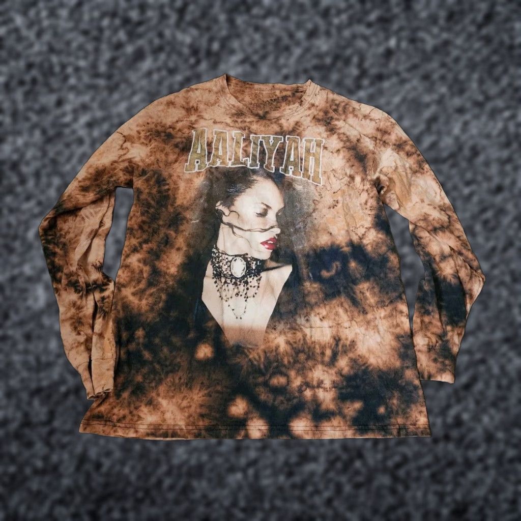 Urban Outfitters Aaliyah Long Sleeve Oversized Tie Dye Shirt Brown L Womens Size L / US 10 / IT 46 - 1 Thumbnail
