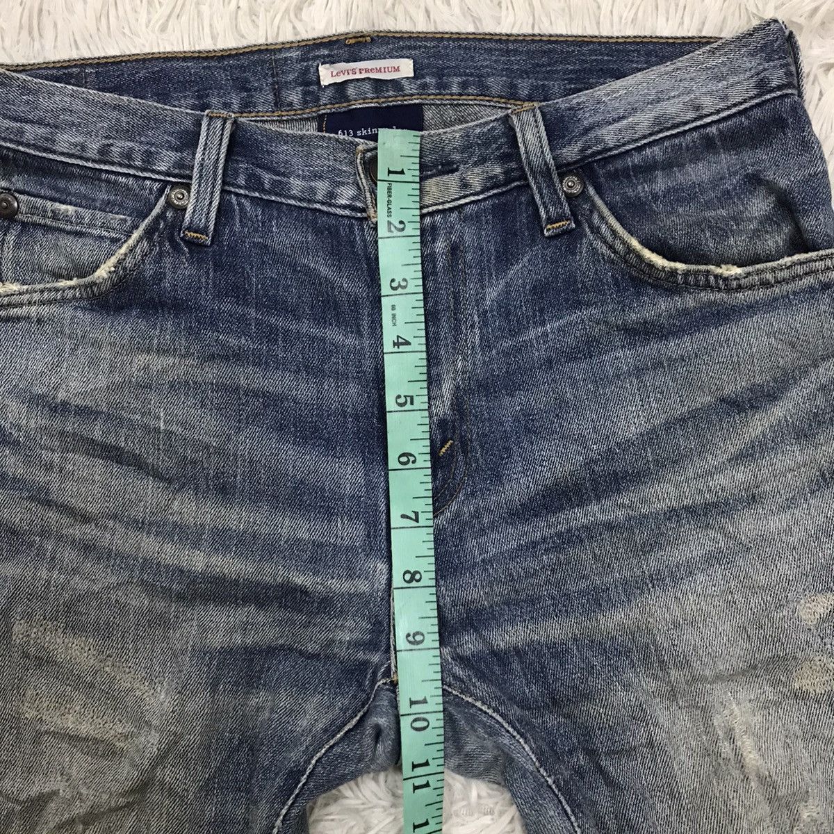 Levi's Vintage Clothing Vintage Levis Lot 613 Skinny Leg Distressed Denim Jeans Size US 29 - 22 Thumbnail