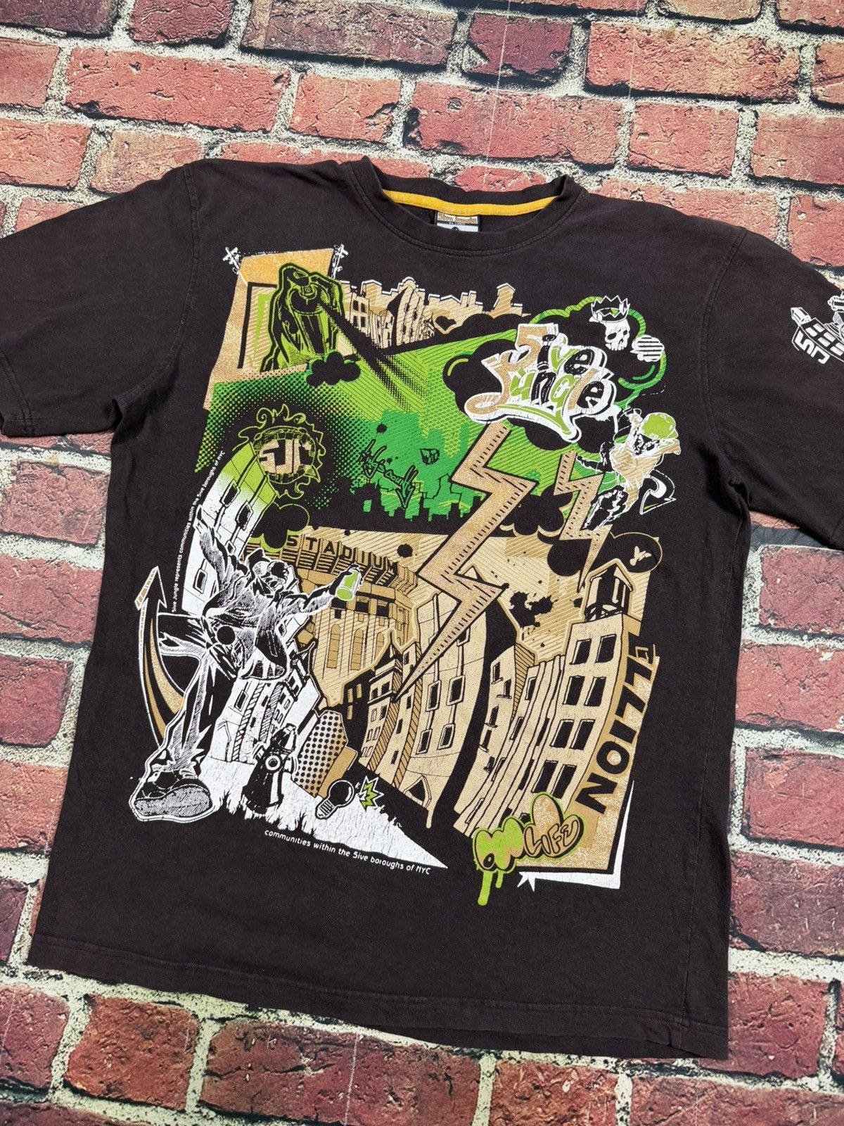 Other Vintage 5ive Jungle T Shirt Hip Hop Skate Y2K NYC Borough Size US L / EU 52-54 / 3 - 2 Thumbnail