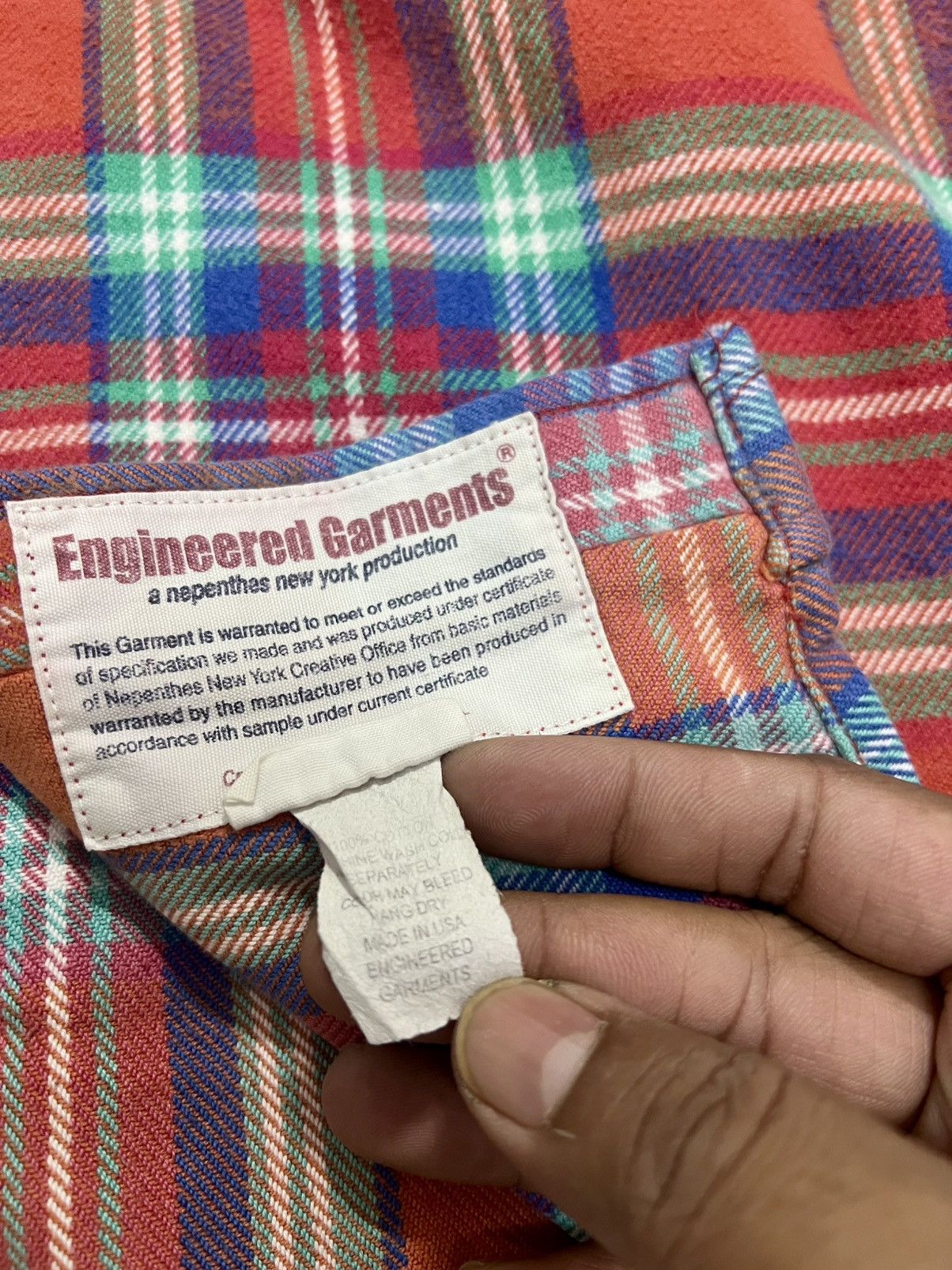 Engineered Garments × Nepenthes Nepenthes New York Engineered Garments Flannel Shirt Size US S / EU 44-46 / 1 - 9 Thumbnail