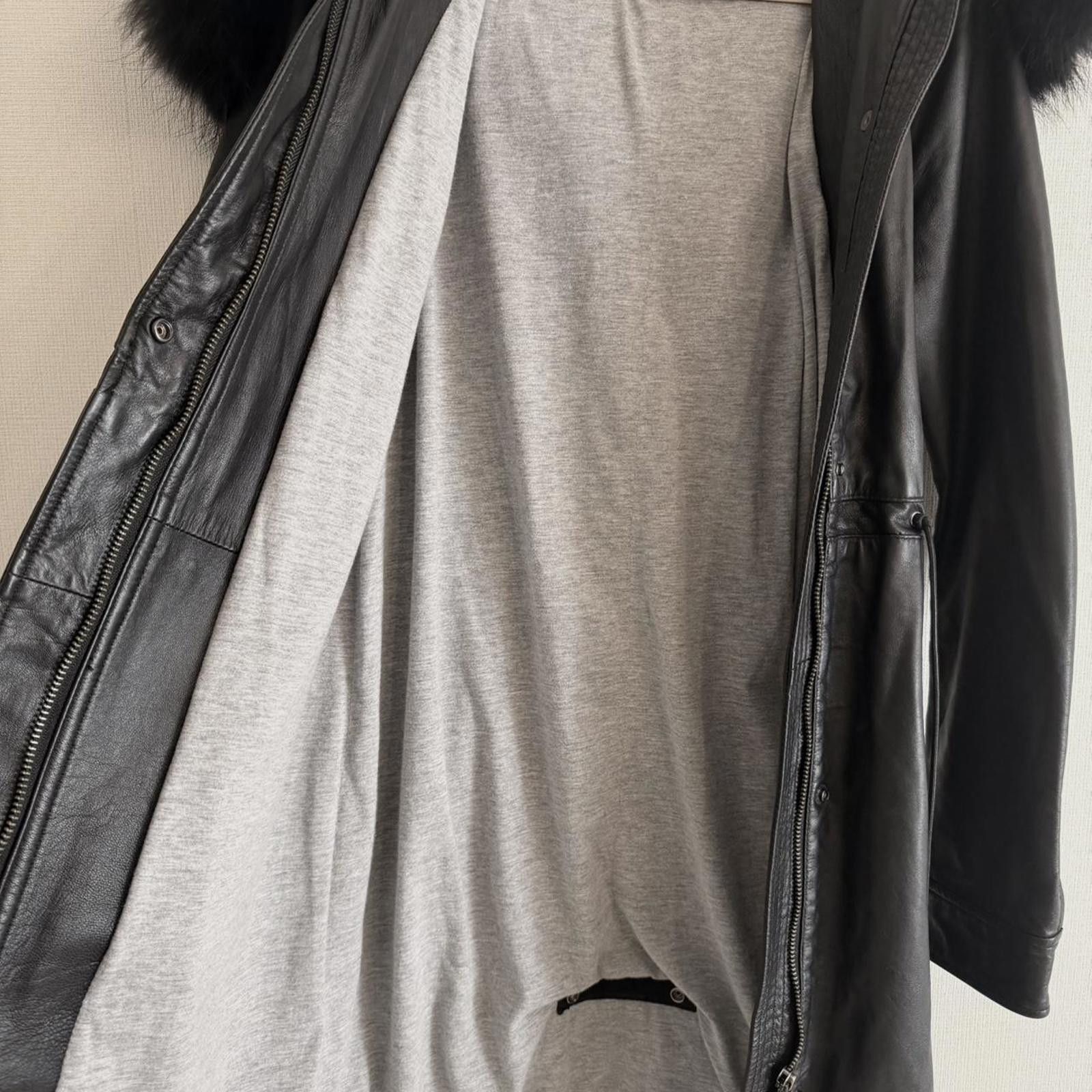Other Real fur and leather whimsy goth grunge long coat jacket Size XS / US 0-2 / IT 36-38 - 6 Thumbnail