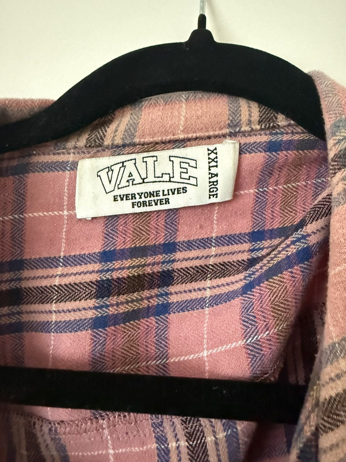 Vale Vale Forever Pink Rhinestone Flannel Button Up Size US XXL / EU 58 / 5 - 3 Thumbnail
