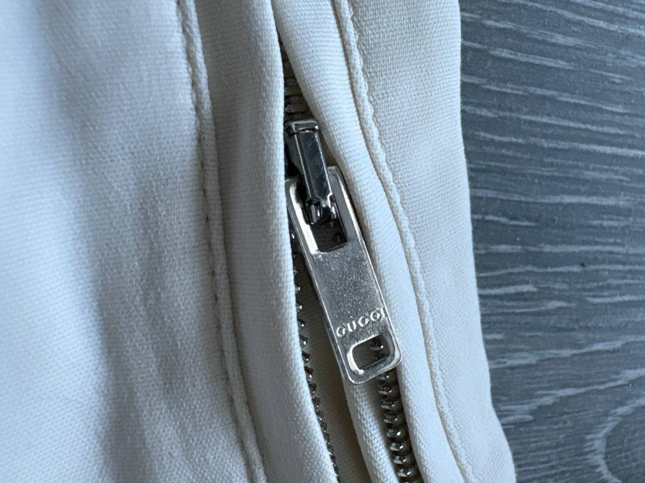 Gucci Vintage Gucci women’s pants white cotton steel logo Size 26" / US 2 / IT 38 - 9 Thumbnail