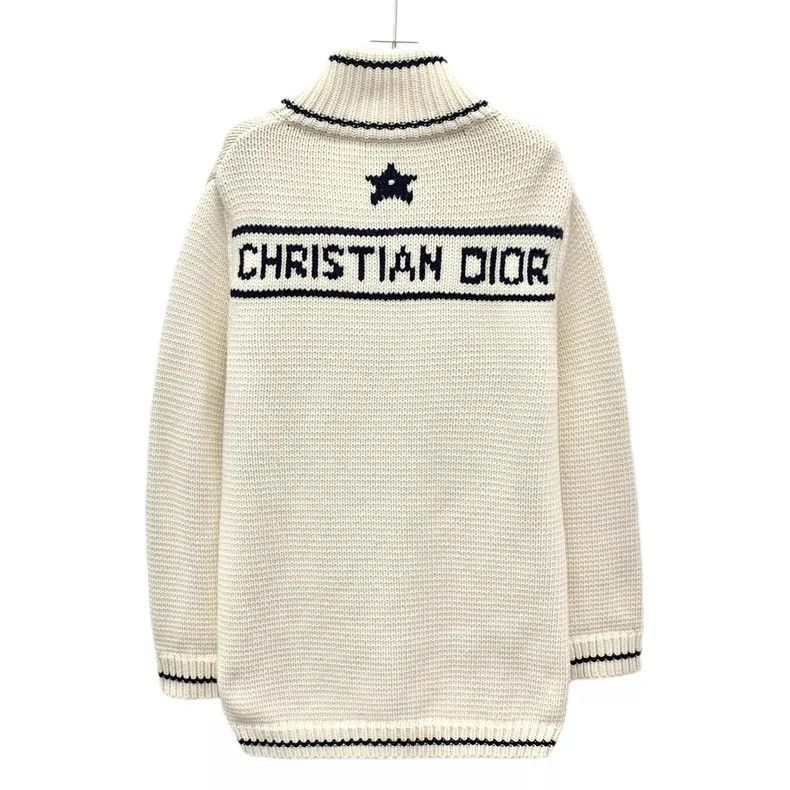 Dior Dior Beige wool ox horn button knitted cardigan coat Size XS / US 0-2 / IT 36-38 - 2 Thumbnail