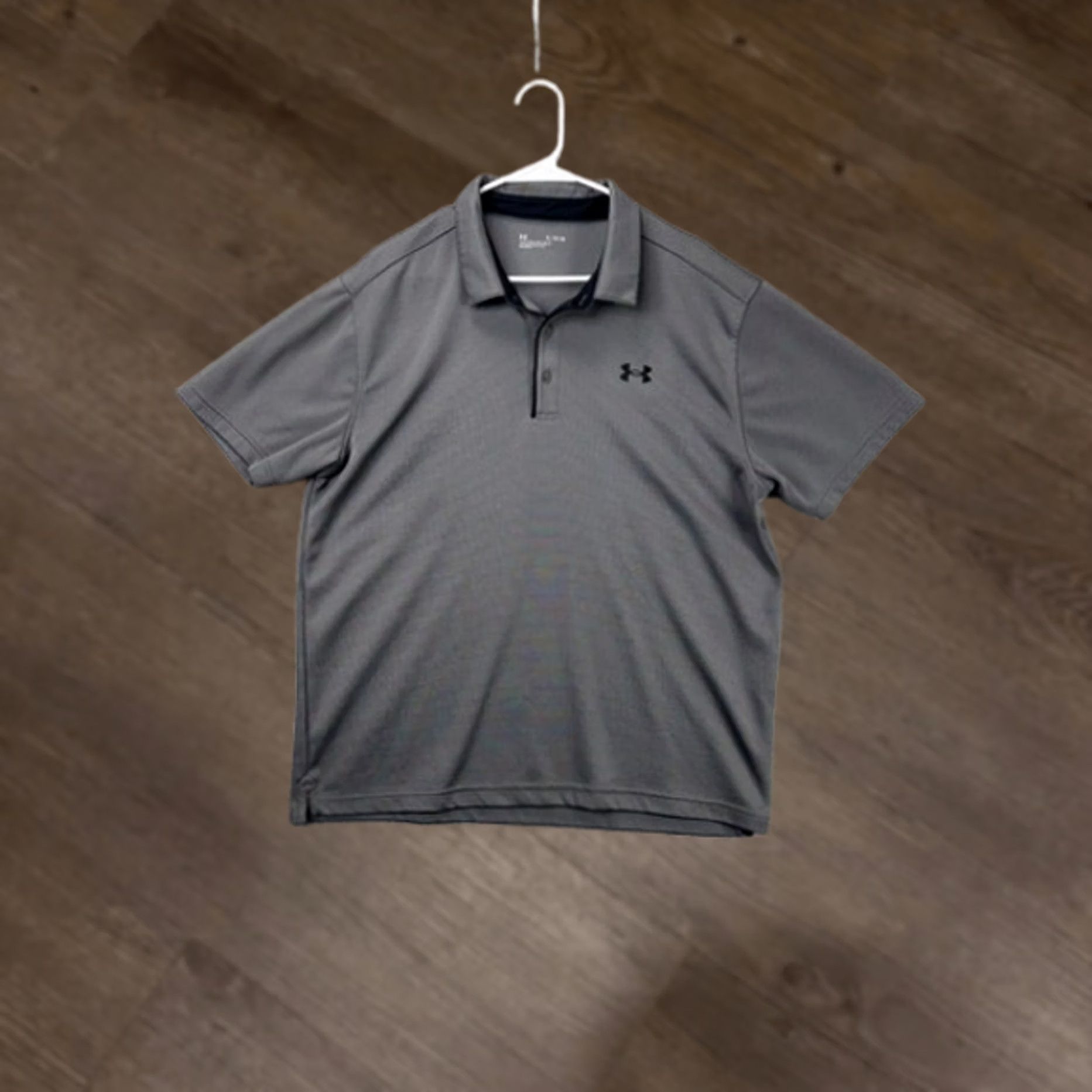 Under Armour VINTAGE Under Armour Shirt XL Grey Polo Golf Rugby Athletic Men's (Note: Vintage not present in original) Size US XL / EU 56 / 4 - 1 Thumbnail