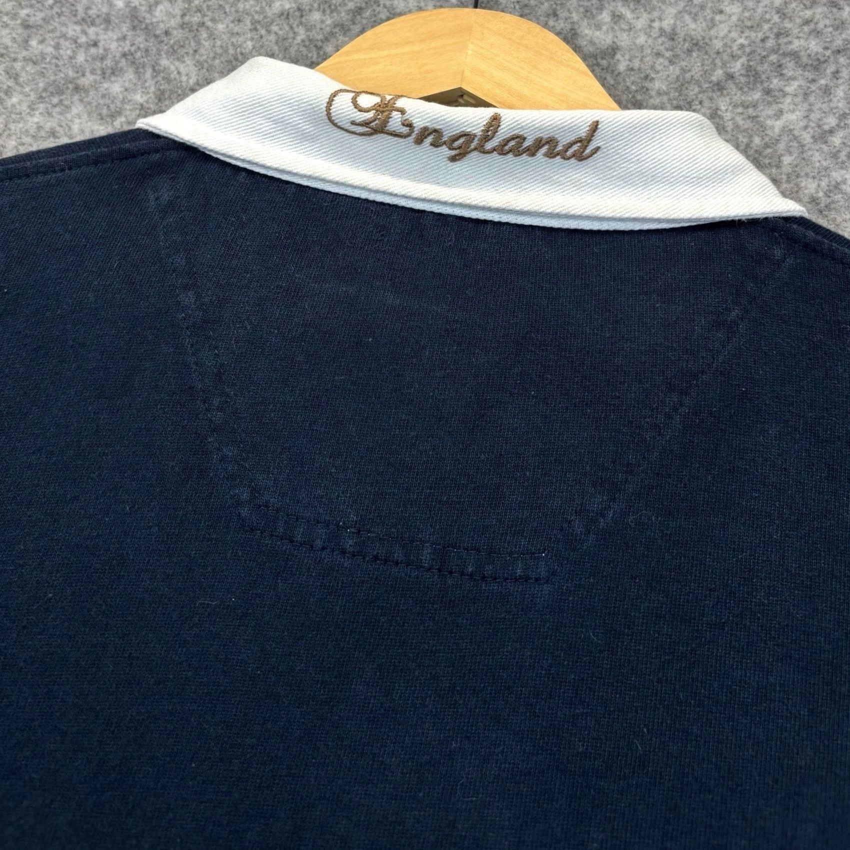 Cotton Traders Vintage Cotton Traders England Shirt Size 2XL Rugby Mens Navy White Size US XXL / EU 58 / 5 - 6 Thumbnail