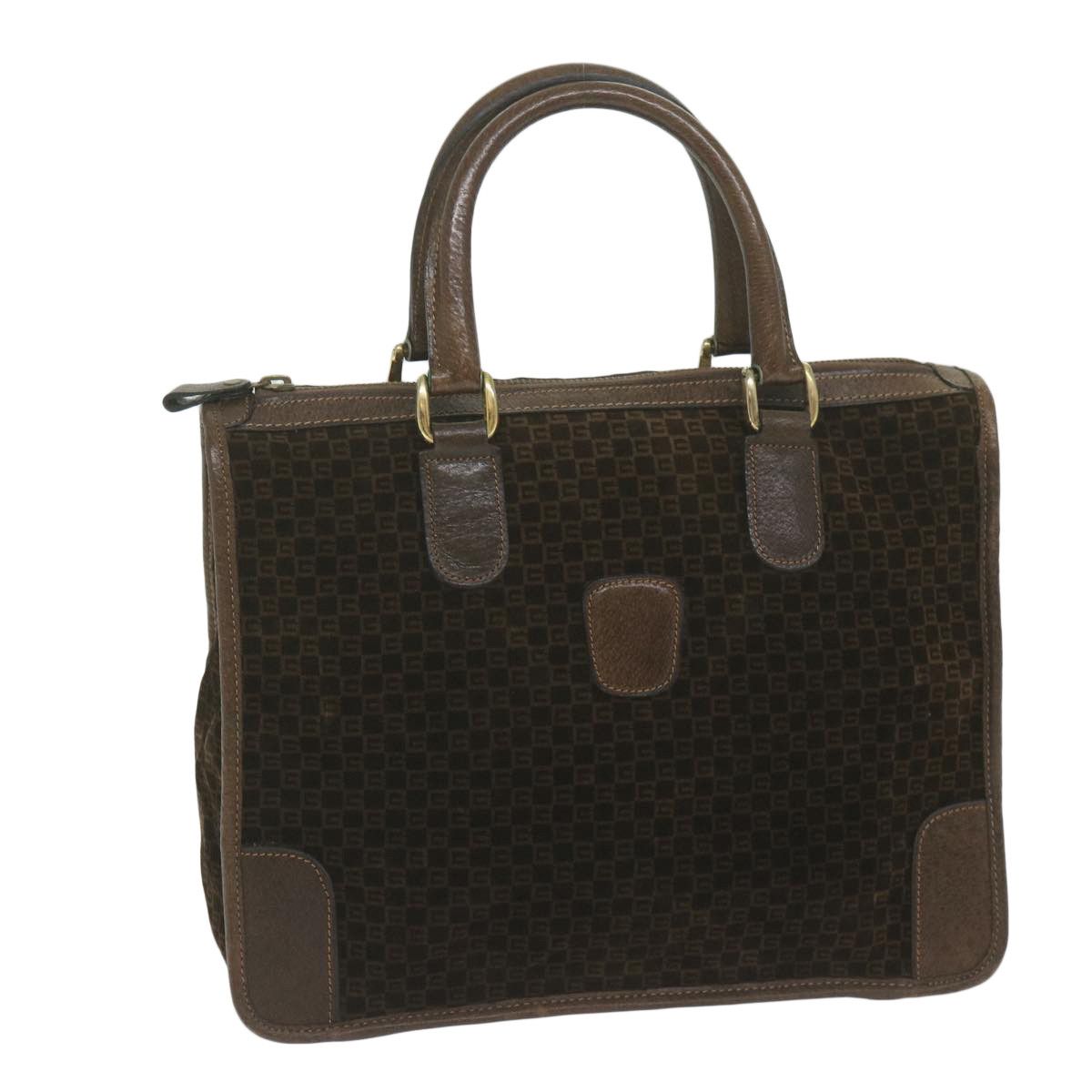 image of Gucci Hand Bag Suede Brown Auth Ep2805, Women's