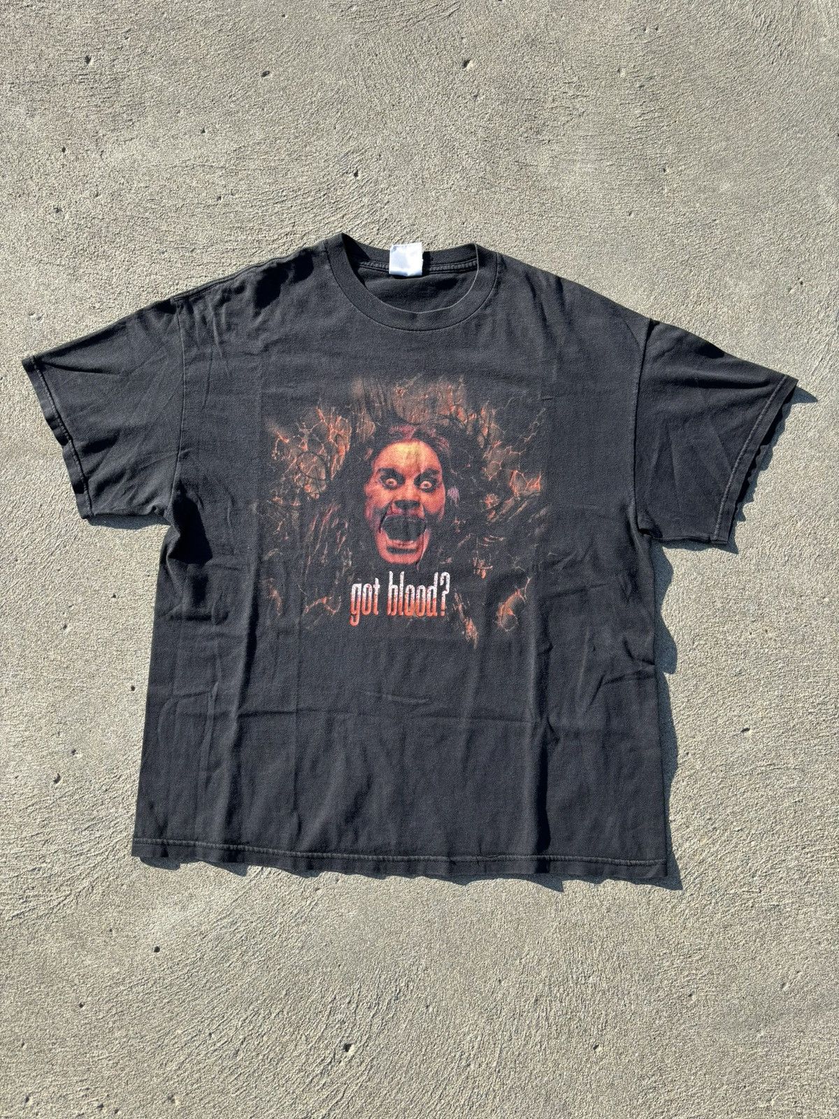 Band Tees RARE Vintage 2001 Ozzy Osbourne Got Blood? T Shirt Size US XL / EU 56 / 4 - 1 Thumbnail