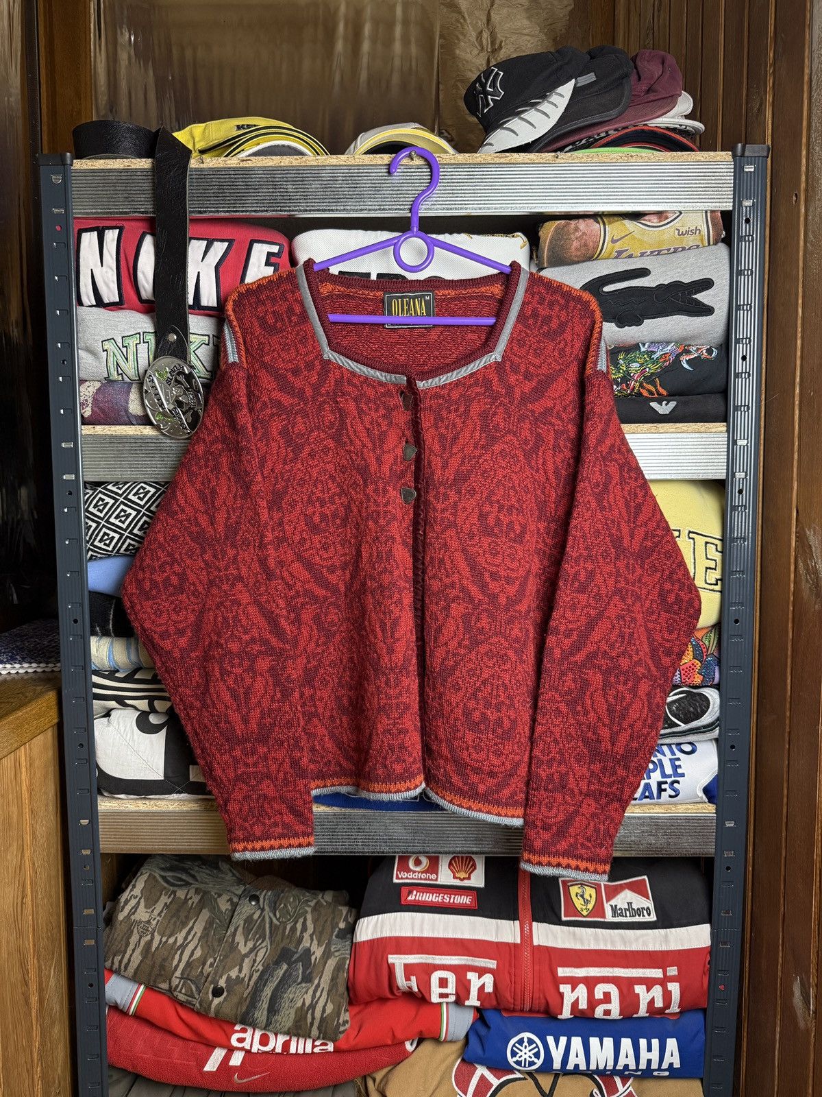 Aran Isles Knitwear Oleana Abstract Nordic Knitted Wool Sweater Size M / US 6-8 / IT 42-44 - 1 Thumbnail