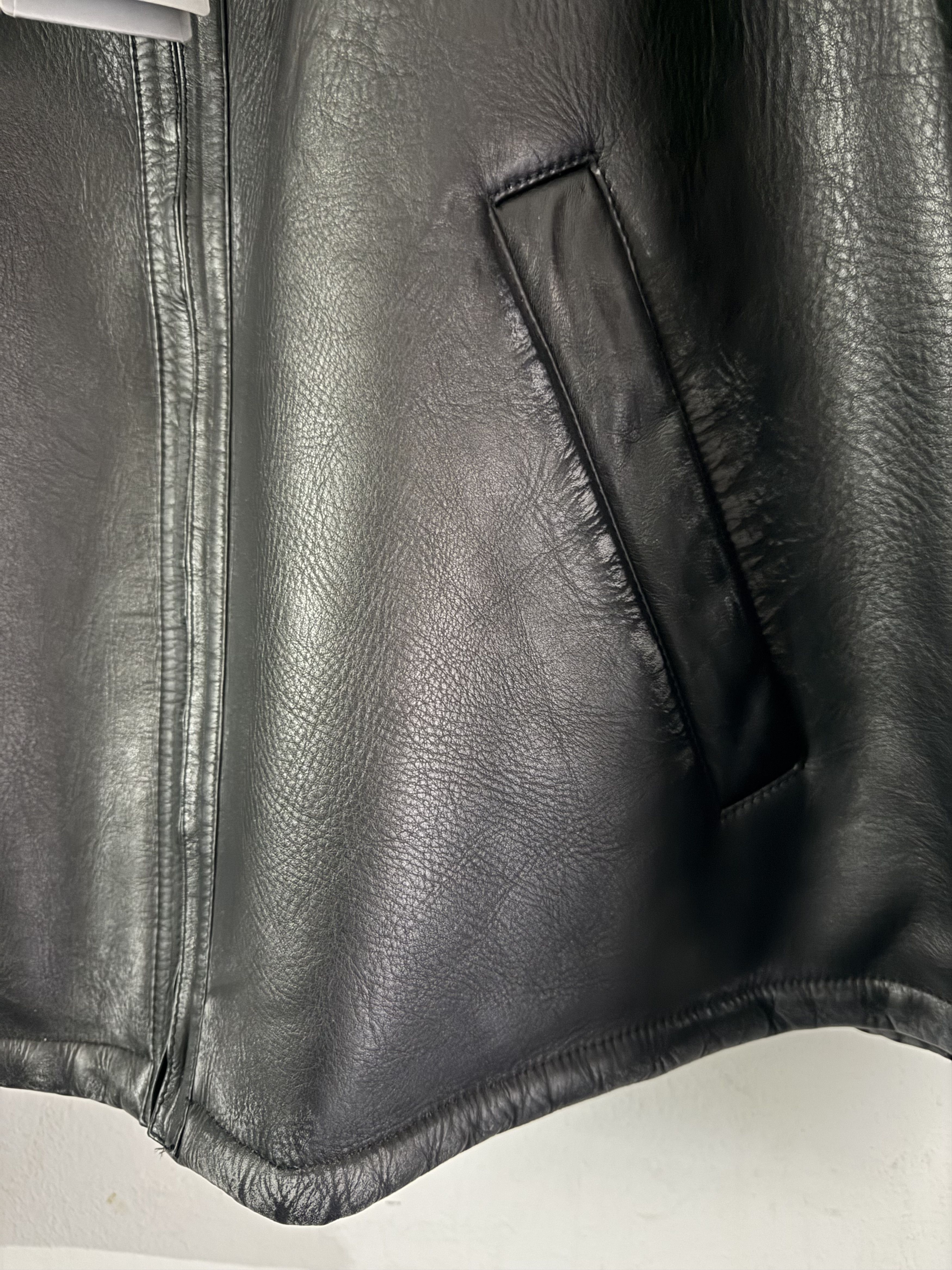 Balenciaga Hooded Shearling Jacket Leather Size US M / EU 48-50 / 2 - 14 Thumbnail