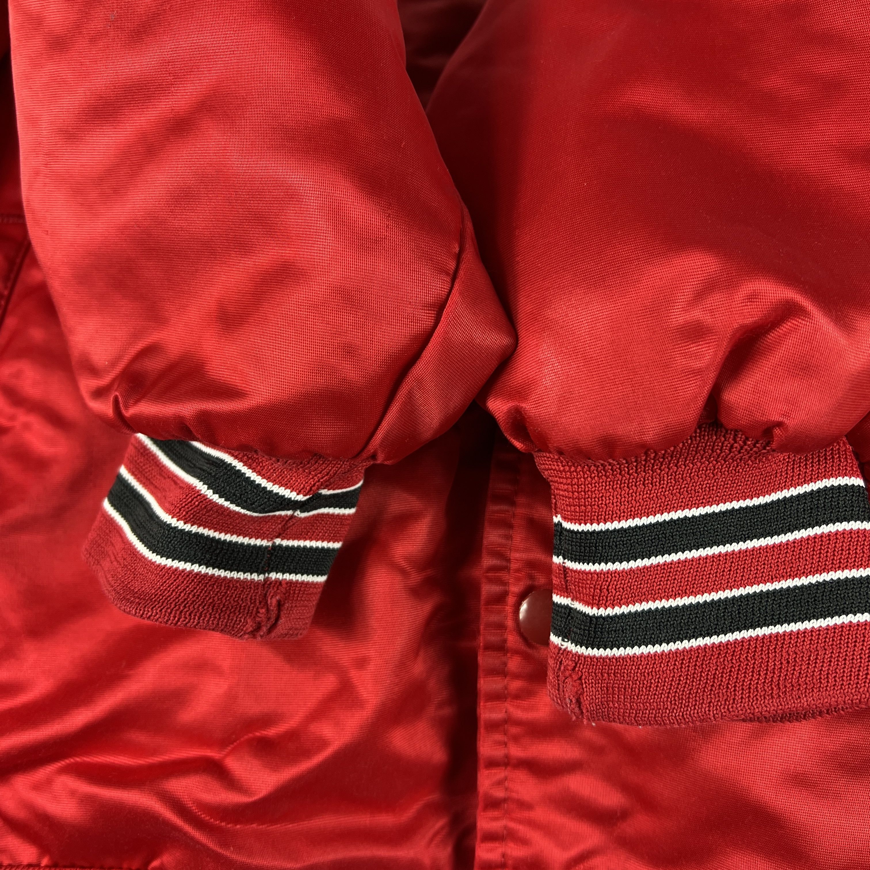 Chalk Line × NBA VTG 90s NBA Chicago Bulls Satin Jacket Snap Button Bomber Size US XL / EU 56 / 4 - 7 Thumbnail