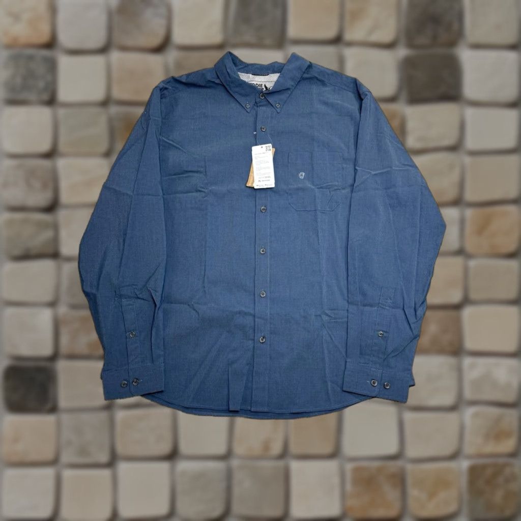 J. Crew Oxford Shirt Mens M Blue Cotton Garment Dyed Pocket Button Up New Shirt