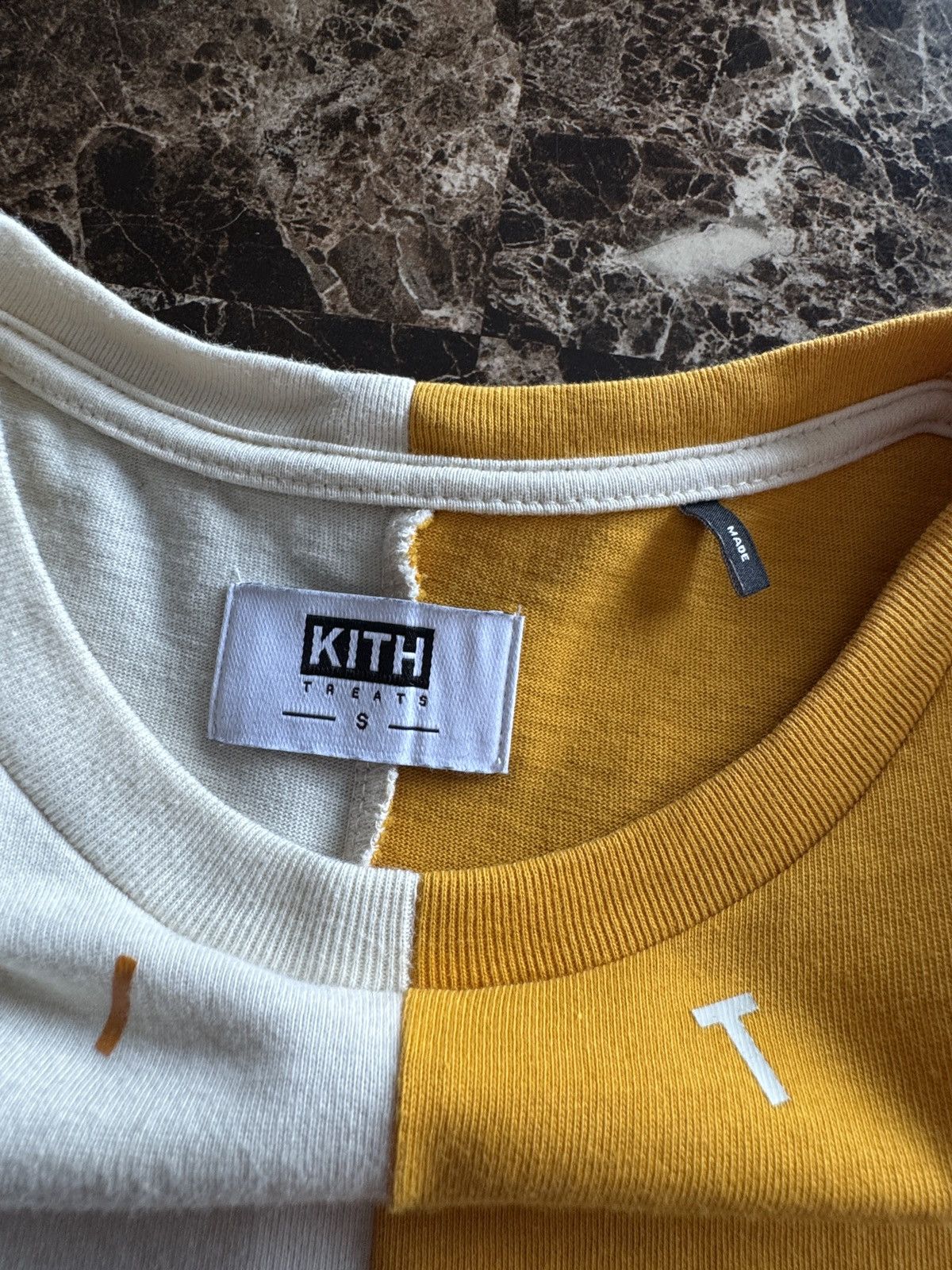 Kith Kith Treats Triblock Tee - Black, Yellow, & Cream Size US S / EU 44-46 / 1 - 6 Thumbnail