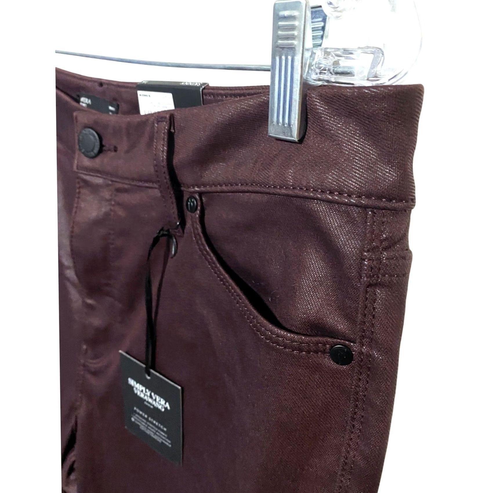 Vintage VINTAGE? No, skip. Simply Vera Wang Jeans Skinny High Rise Power Stretch 16 Glam Preppy NWT Womens Jeans Size 38" / US 16 / IT 52 - 7 Thumbnail