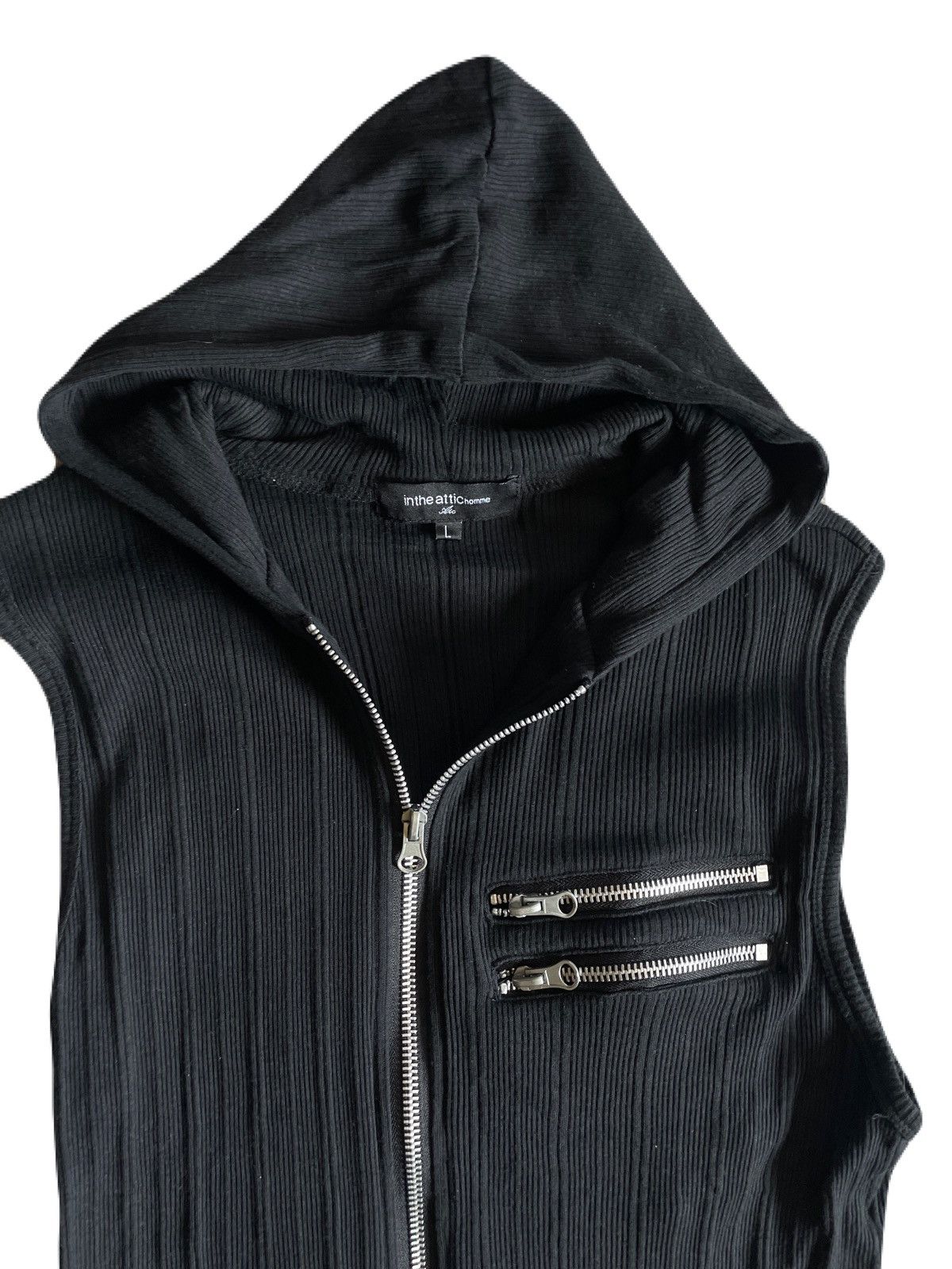 If Six Was Nine 2000s Japanese archive Vkei Sleeve-Less Zip Stretched Hoodie Size US S / EU 44-46 / 1 - 5 Thumbnail