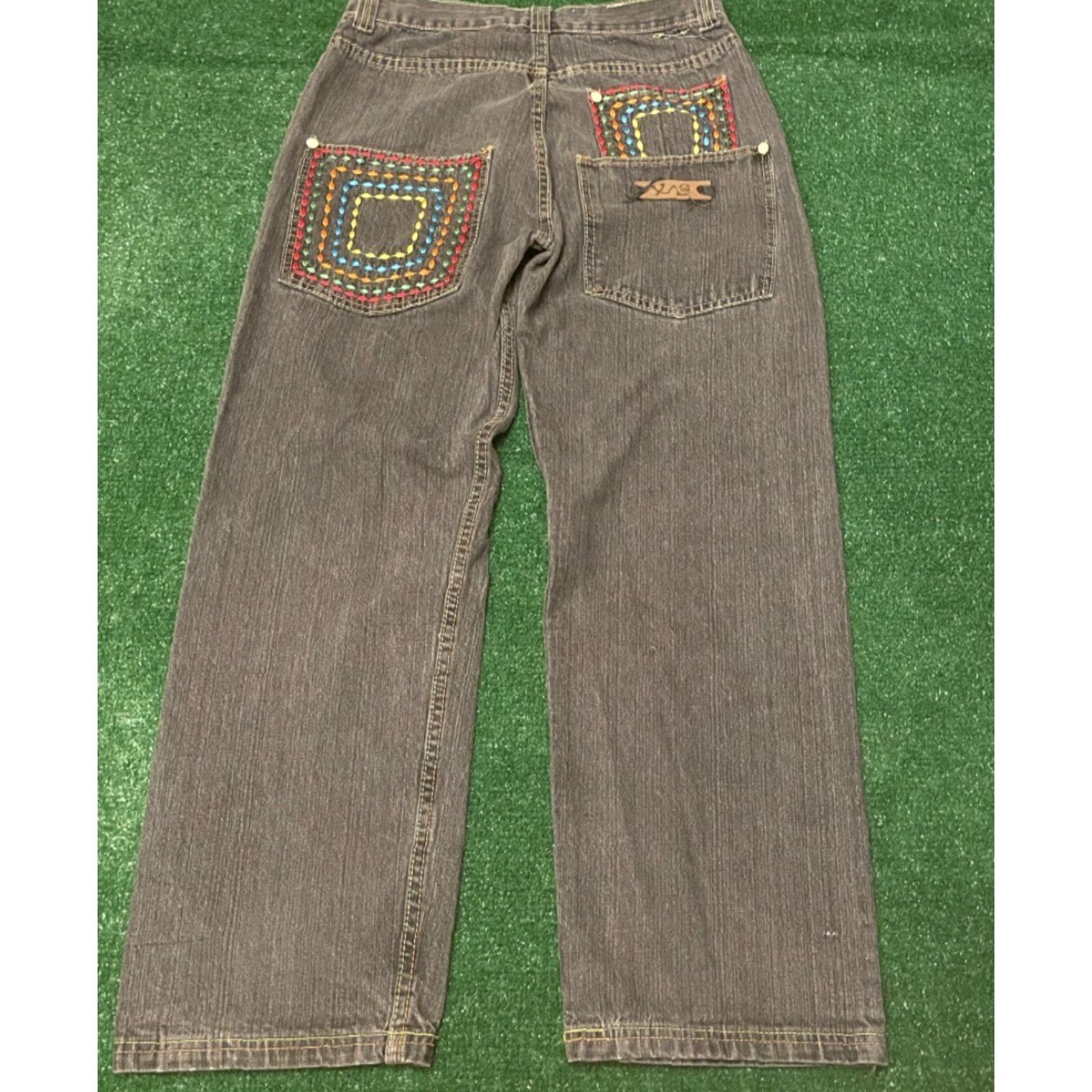 JNCO VINTAGE Y2K Baggy Skater Grunge Jeans VTG Mens Size 30 Embroidered JNCO Style Wide-Leg Size US 30 / EU 46 - 2 Thumbnail