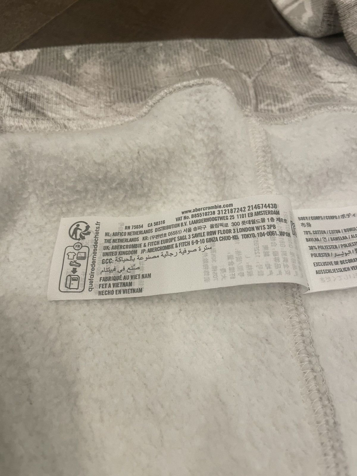 Abercrombie & Fitch Abercrombie & Fitch Men's Essential Soft Full Zip Hoodie Size US L / EU 52-54 / 3 - 7 Thumbnail