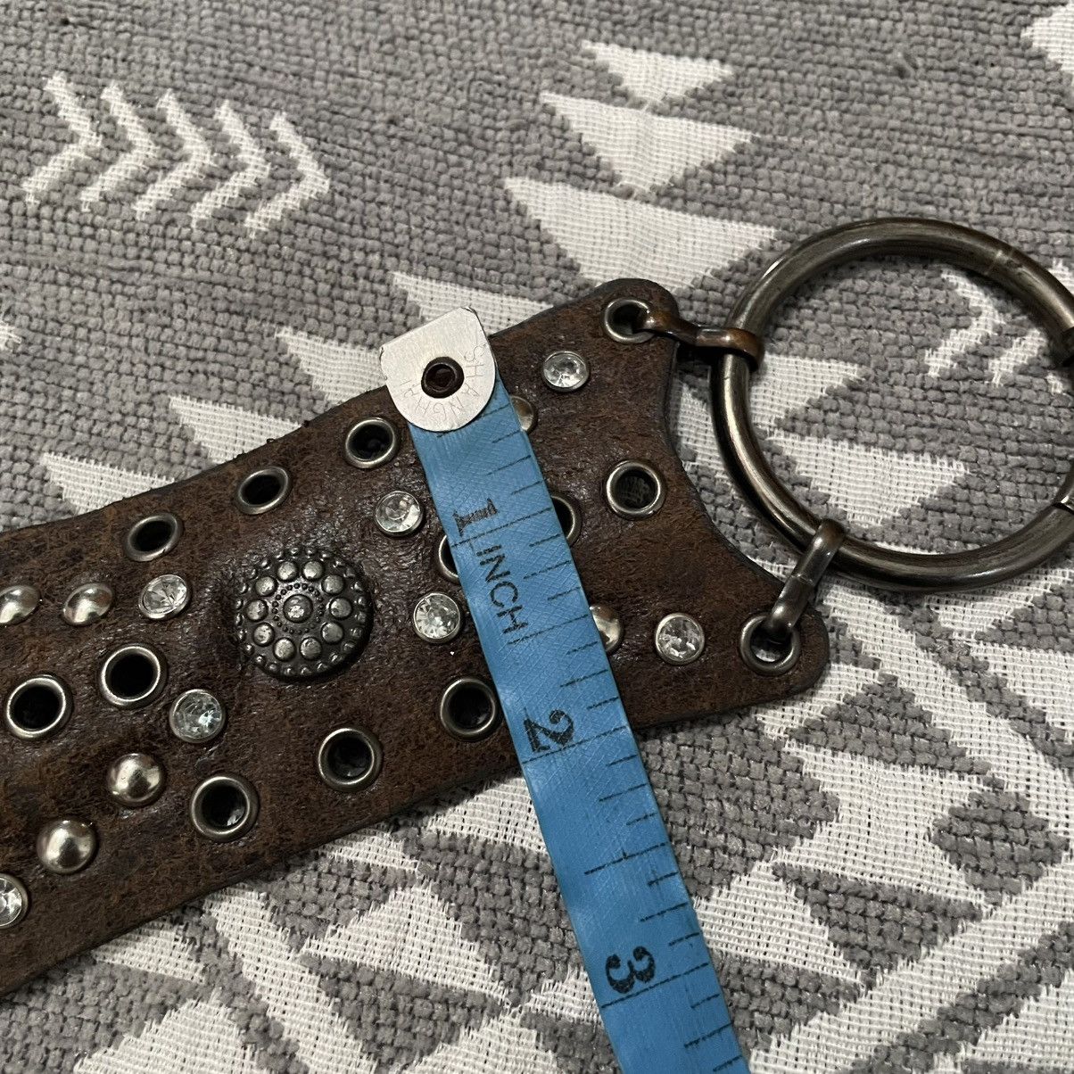 If Six Was Nine 🔥 Y2K Ring studded Rhinestone leather belts Size ONE SIZE - 6 Thumbnail