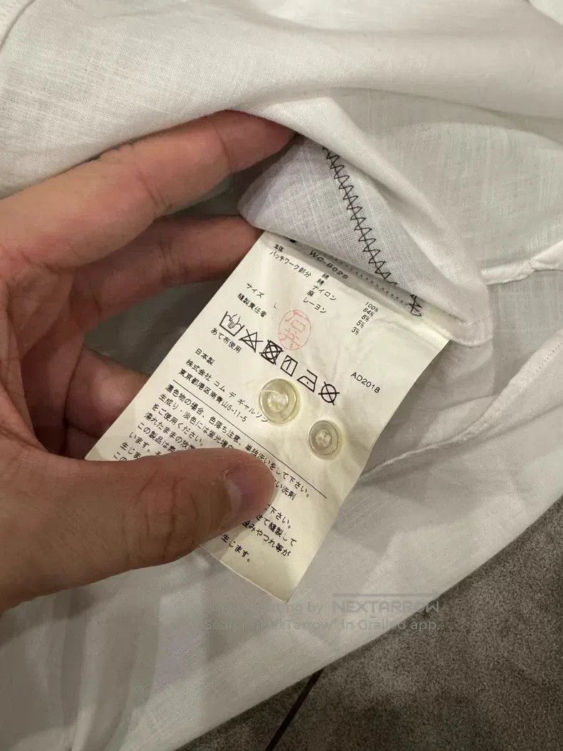 Junya Watanabe Junya Watanabe White Patchwork Shirt Size L / US 10 / IT 46 - 4 Thumbnail