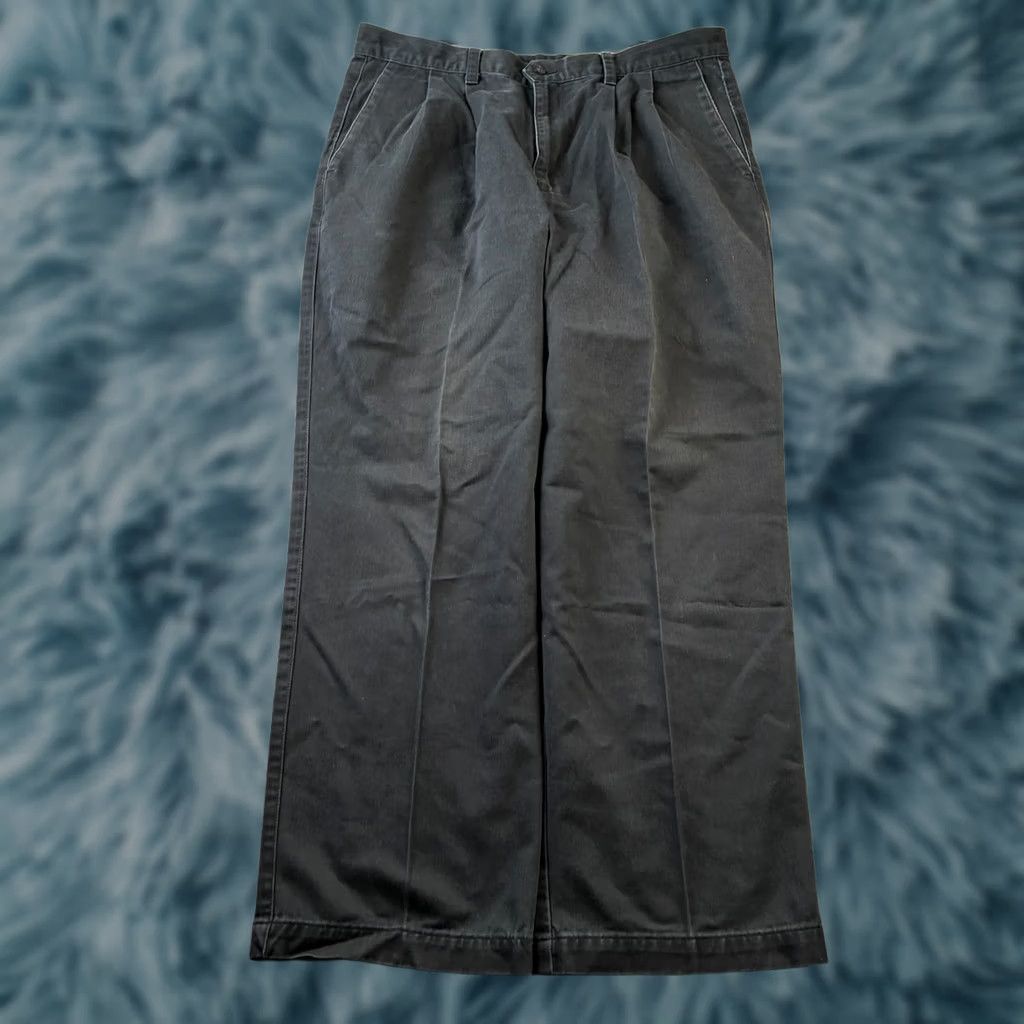 Dockers VINTAGE Dockers Pants Mens 34x29 Blue Trousers Double Pleated Cotton Twill Casual Formal Dressy Chino 5-Pocket Classic Mens Jeans? Size US 34 / EU 50 - 1 Thumbnail