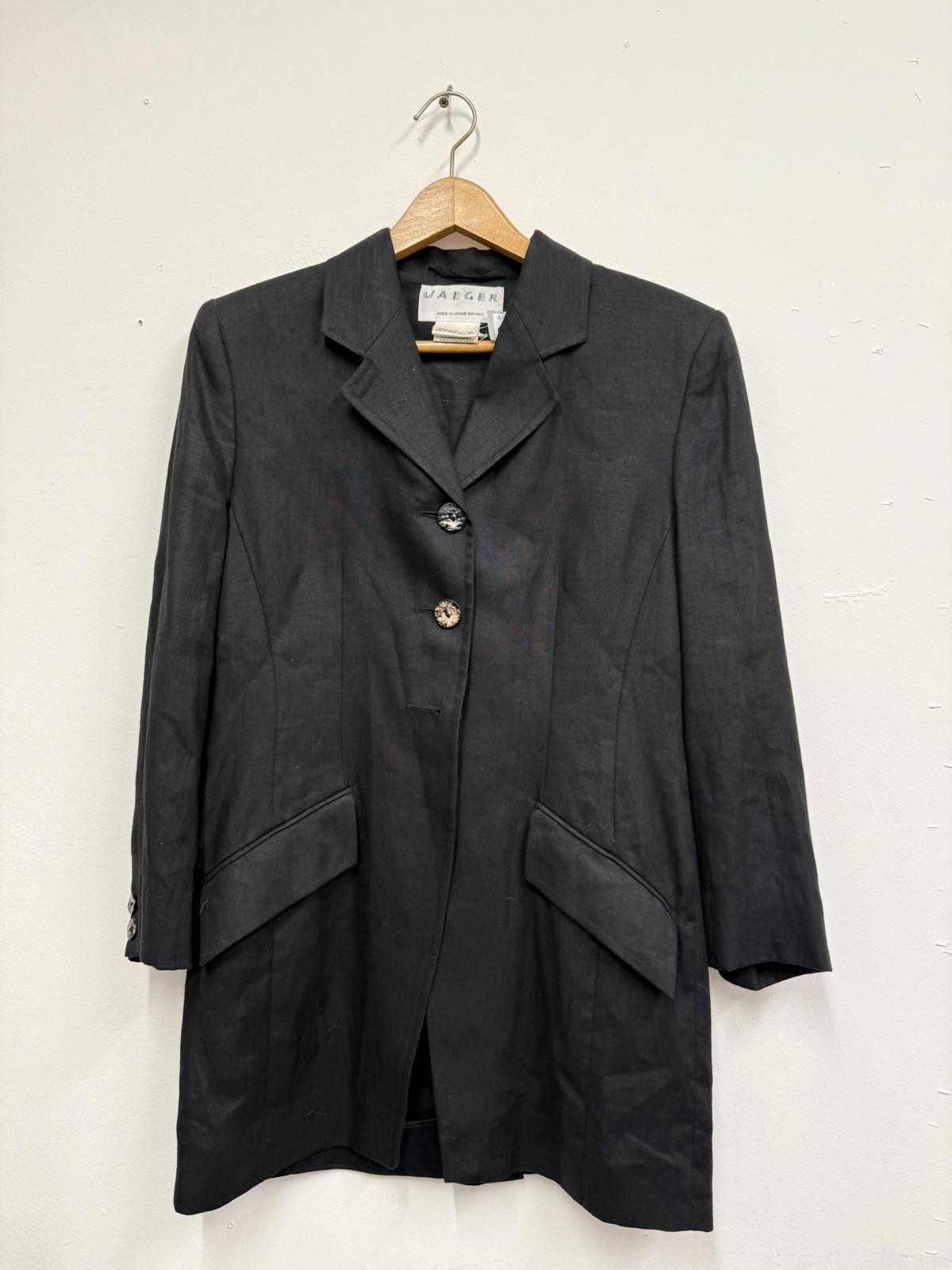 Jaeger Jaeger Women's Black Blazer UK 10 Size M / US 6-8 / IT 42-44 - 1 Thumbnail