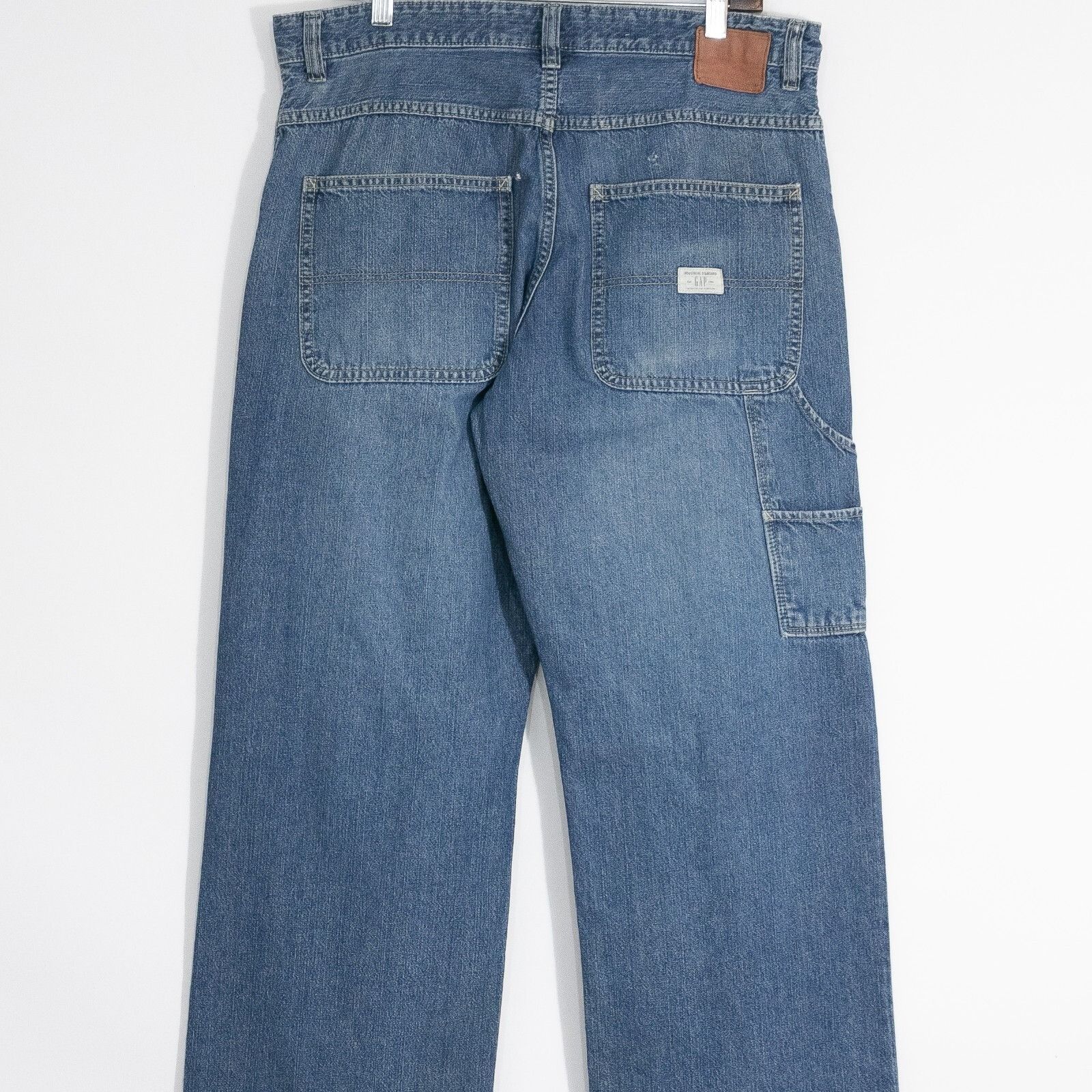 Gap × Vintage Vintage Gap Carpenter Baggy Jeans 34x31 - Distressed Relaxed Size US 34 / EU 50 - 7 Thumbnail