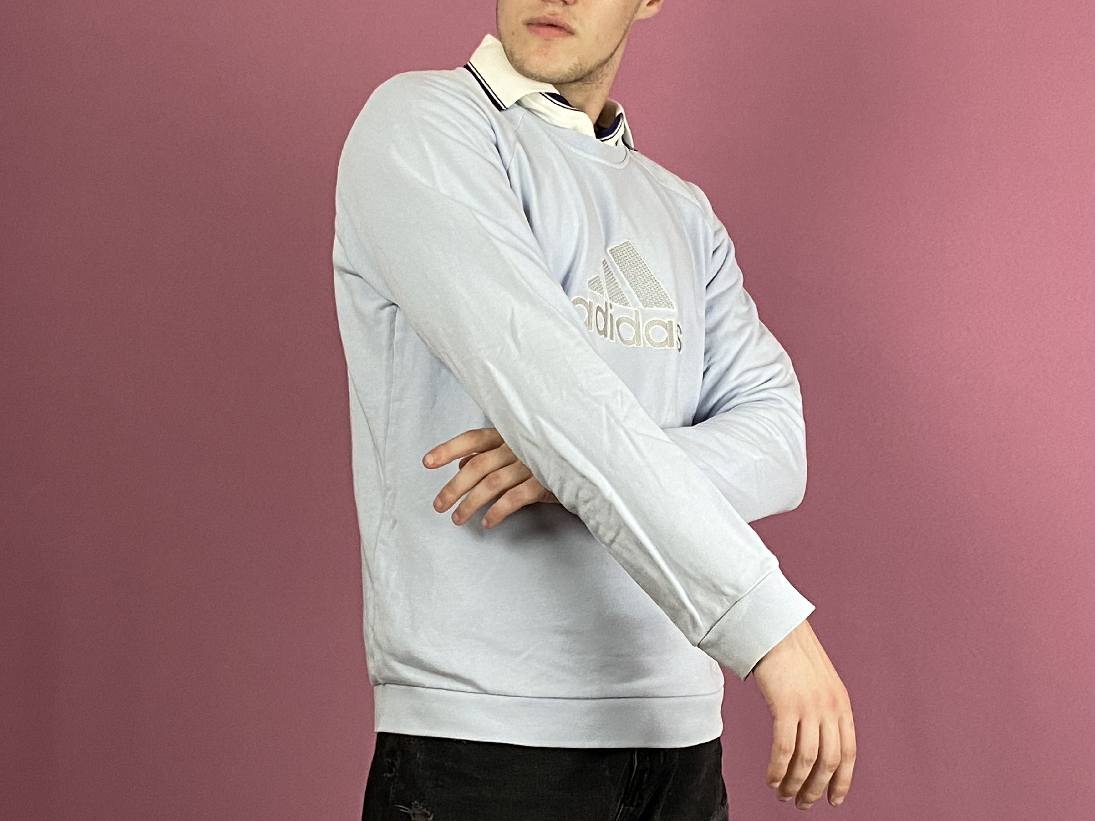 Adidas × Vintage Adidas Vintage Men's Sweatshirt - Size M Crew Neck Size US M / EU 48-50 / 2 - 5 Thumbnail