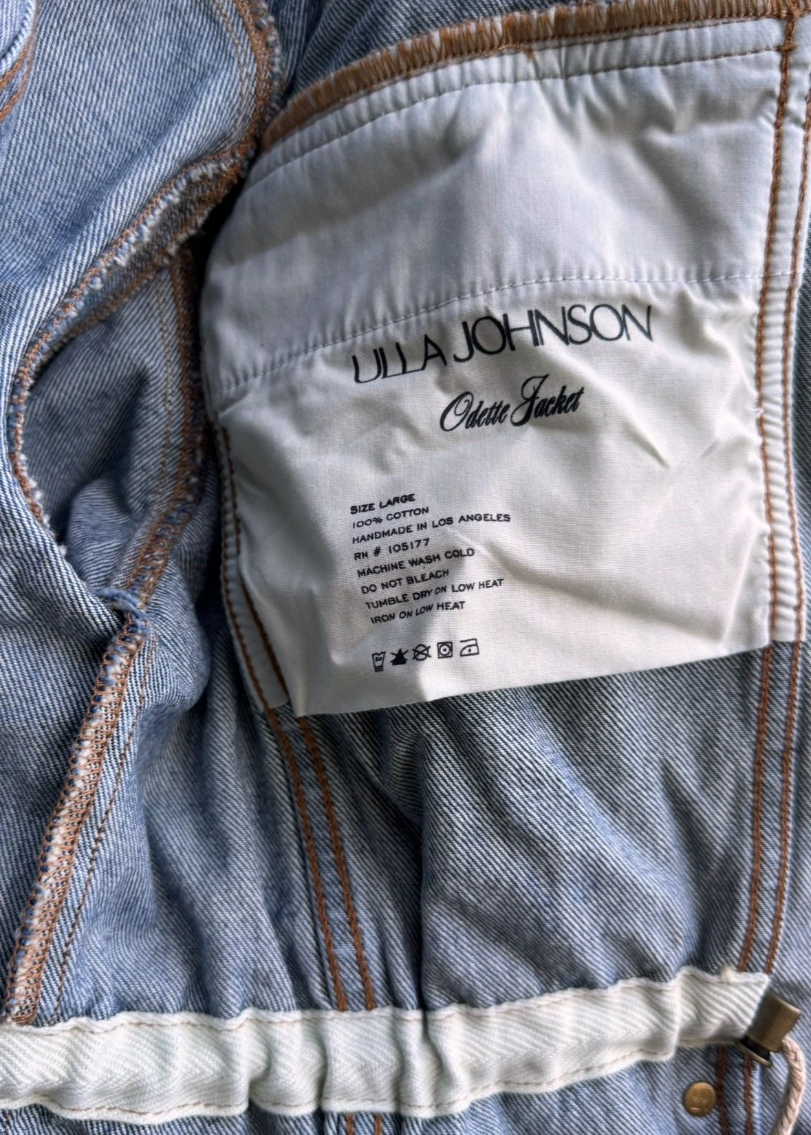 Ulla Johnson Ulla Johnson denim jacket oversize buff sleeves size L Size L / US 10 / IT 46 - 7 Thumbnail