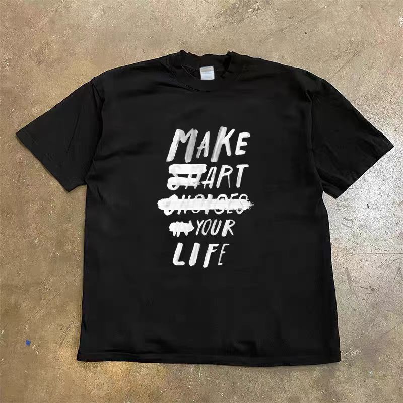 Japanese Brand × Vintage Street Hip Hop Graffiti Letter Black Short Sleeve T-Shirt Size US M / EU 48-50 / 2 - 1 Thumbnail