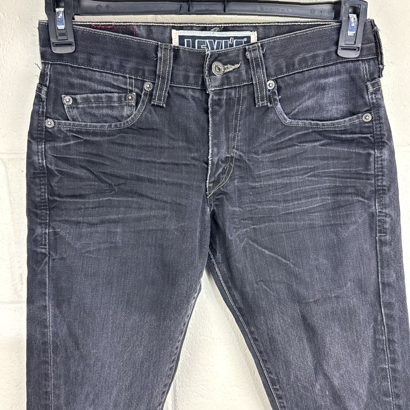 Levi's Levi's 511 Jeans 30x32 Black Mens Skinny Mid Rise 5-Pocket Denim Button Zipper Logo Casual Pants NSCoder? Size US 30 / EU 46 - 2 Thumbnail