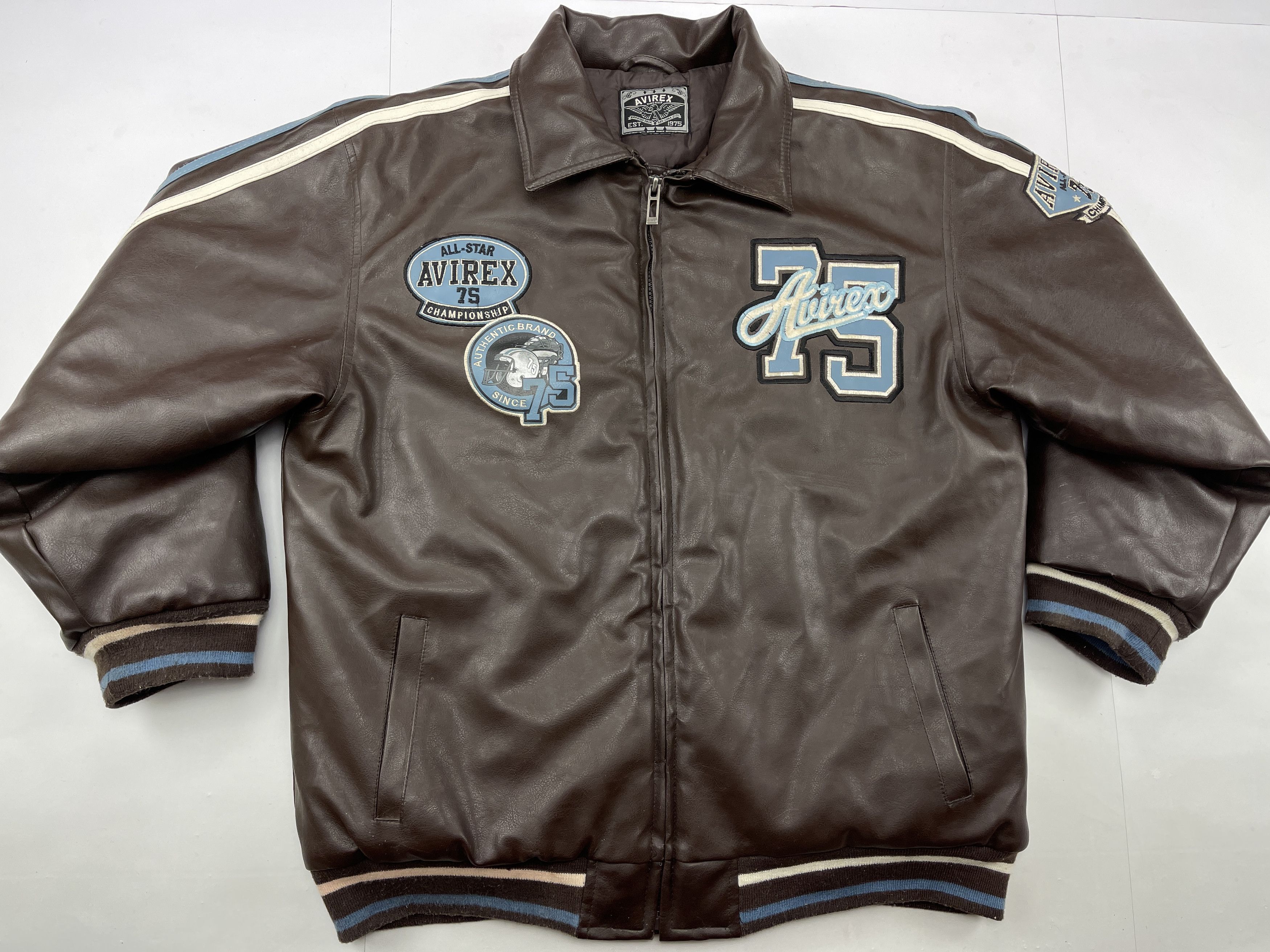 Avirex AVIREX faux leather jacket, vintage, 90s hip hop 1990s M Size US M / EU 48-50 / 2 - 16 Thumbnail