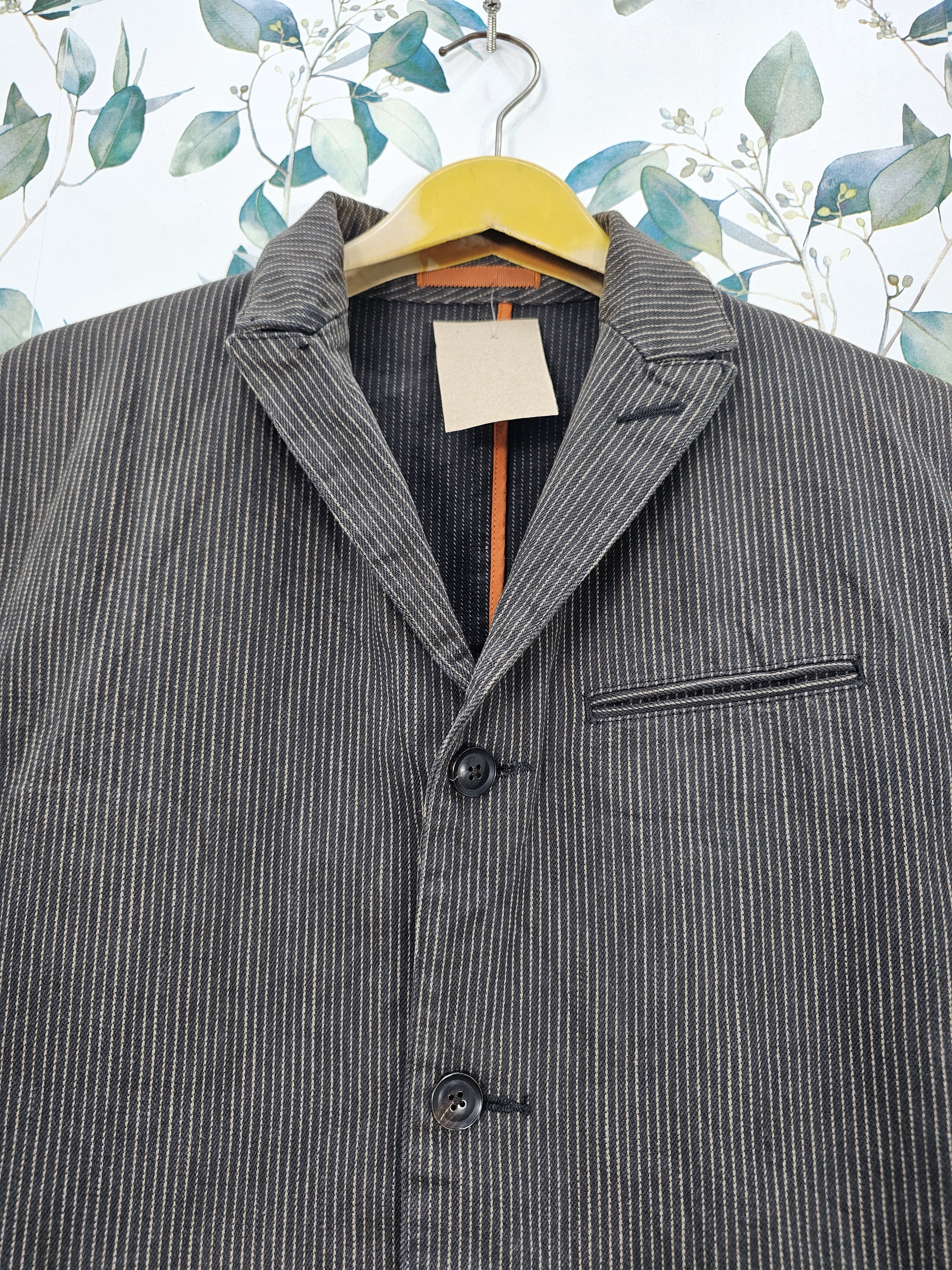 Japanese Brand Japanese Brand TABLOID NEWS Striped Blazer Jacket J0114 Size US M / EU 48-50 / 2 - 7 Thumbnail