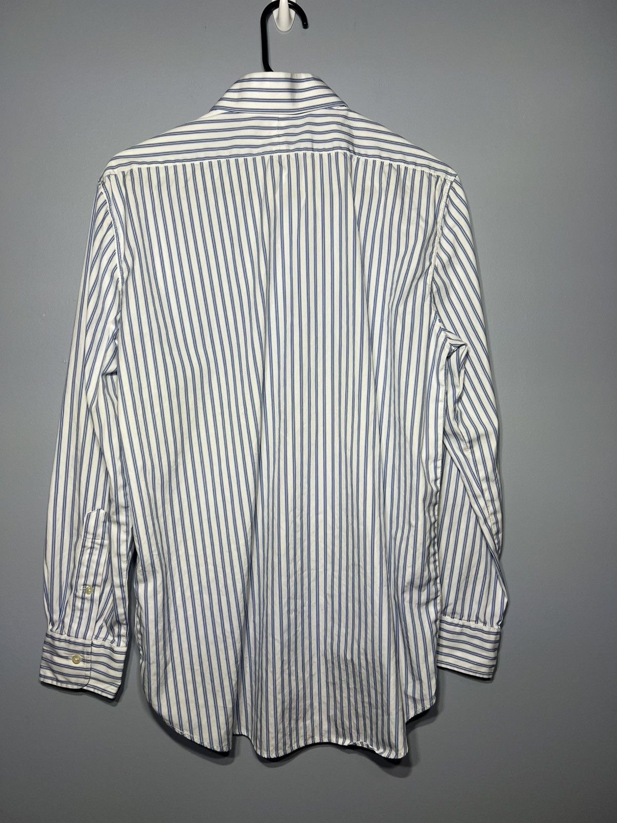 Designer × Polo Ralph Lauren × Vintage Polo Ralph Lauren Mens Shirt Blue Striped Regent Fit Size 16 Size US S / EU 44-46 / 1 - 3 Thumbnail