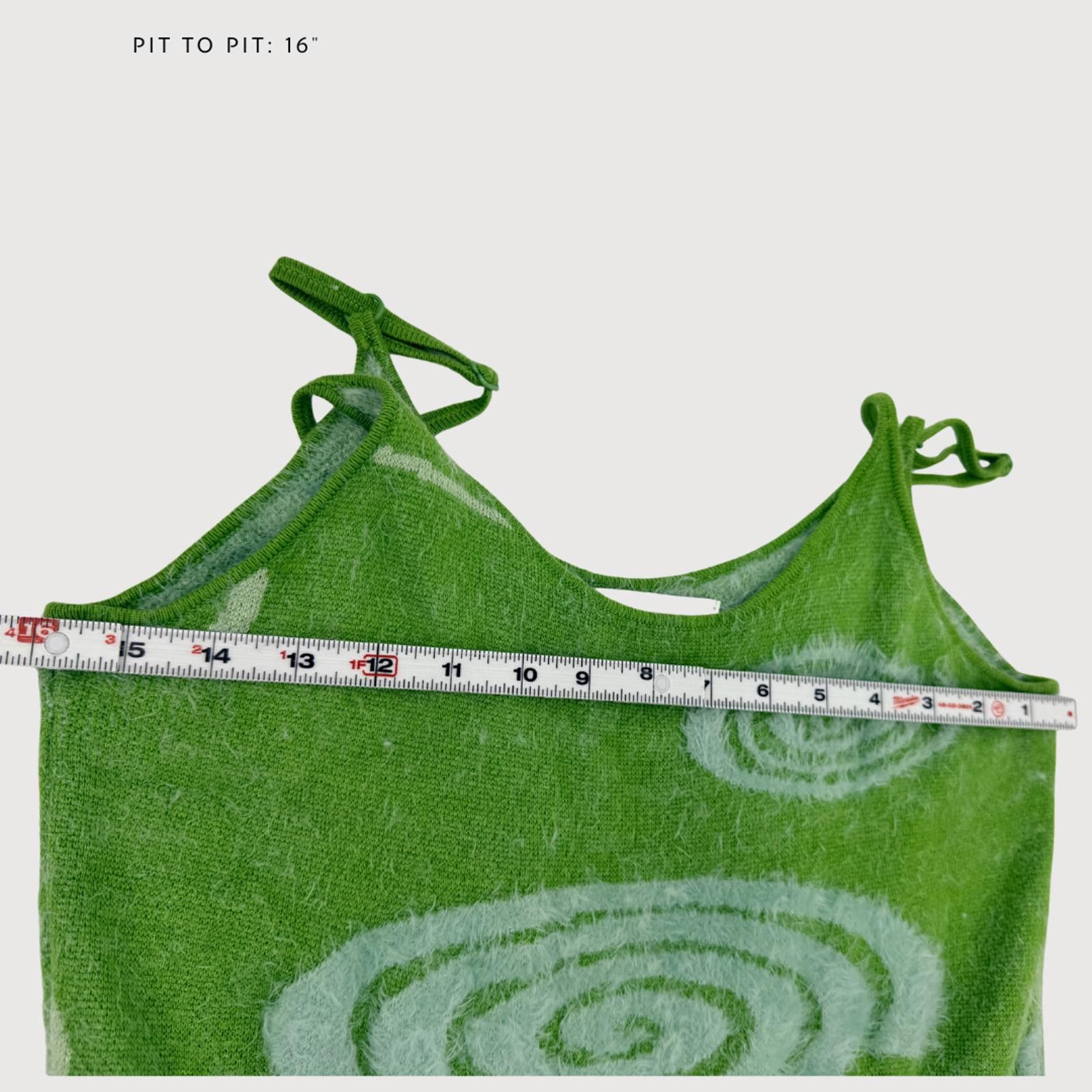 House of Sunny House of Sunny Galaxy Hockney Dress Green Midi 8 Y2K Size M / US 6-8 / IT 42-44 - 7 Thumbnail