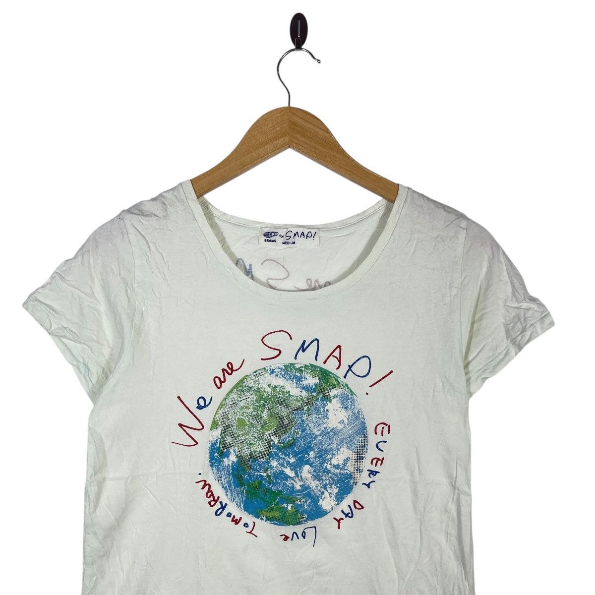 Beams Plus BEAMS for SMAP “We Are SMAP!” Graphic T-Shirt Size M / US 6-8 / IT 42-44 - 2 Thumbnail