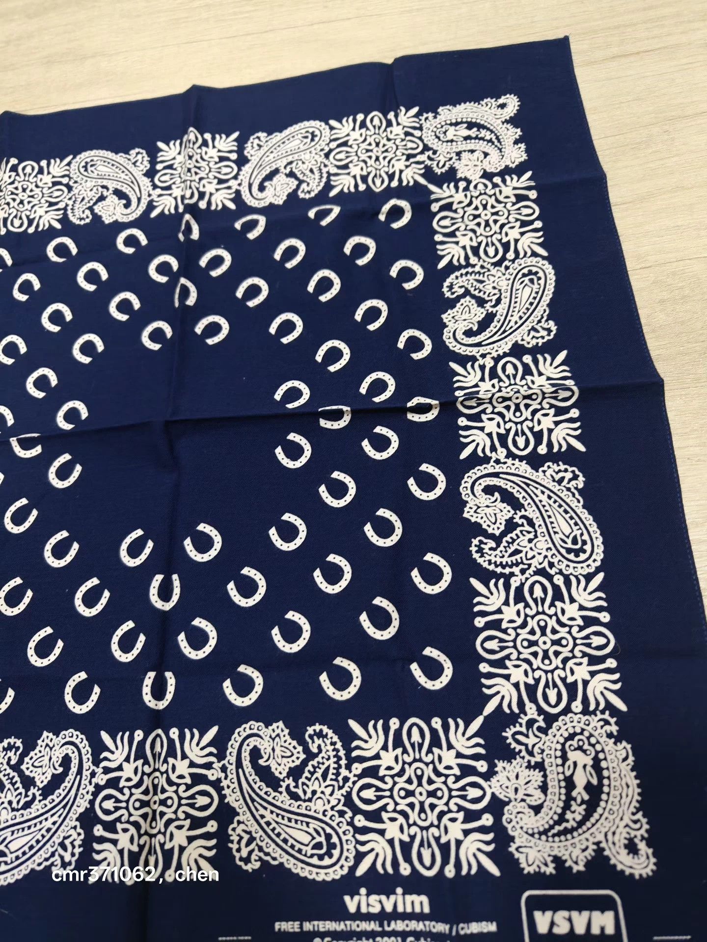 Visvim VISVIM RODEO BANDANA_NV Navy 55x55cm Bandana Size ONE SIZE - 5 Thumbnail