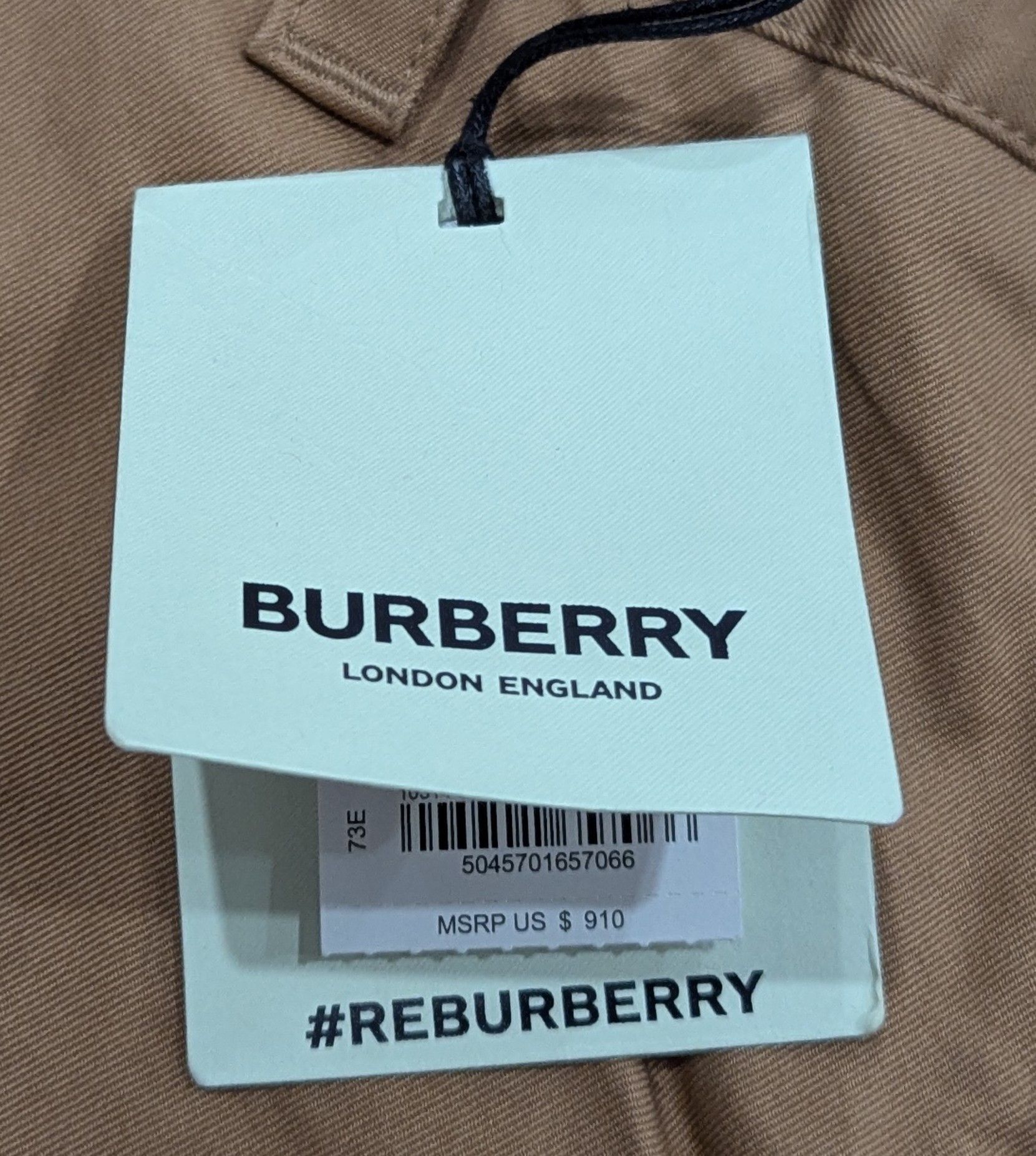 Burberry Burberry "Denton" Cotton Cargo Pants Camel 50 US 34 Size US 34 / EU 50 - 9 Thumbnail