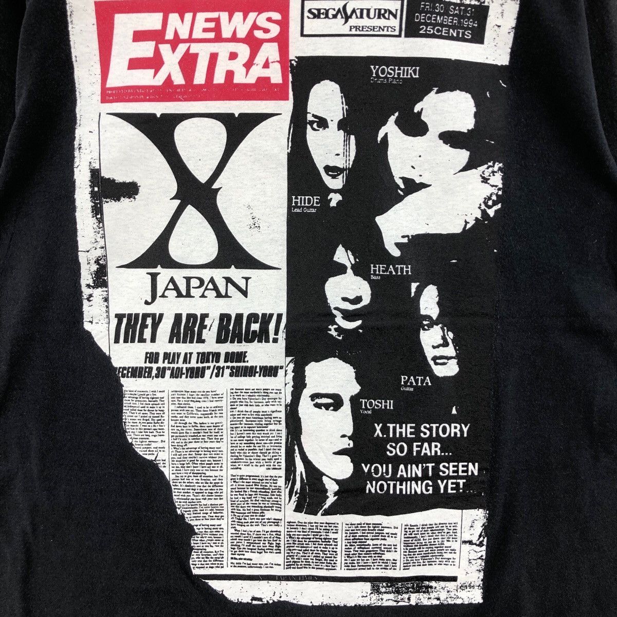 Band Tees Vintage 90s X JAPAN Long Sleeve Rock Heavy Metal Size US L / EU 52-54 / 3 - 3 Thumbnail