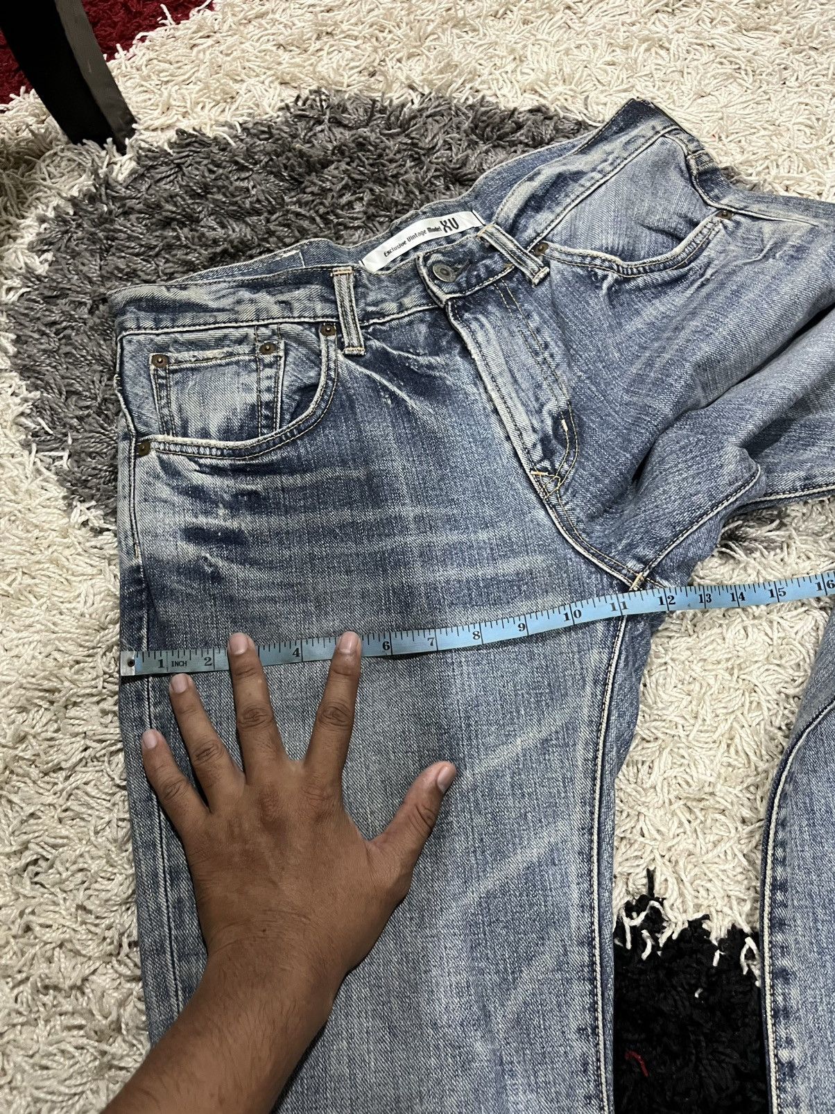 If Six Was Nine 💥Vtg Edwin Vintage Exclusive Flare Bootcut Denim Size US 33 - 15 Thumbnail
