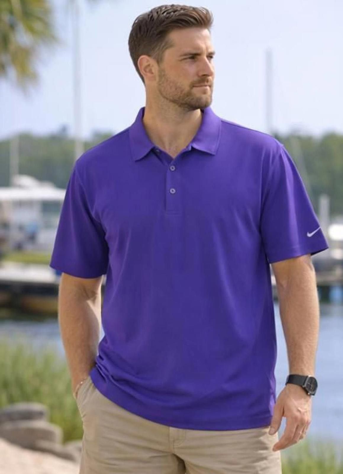 Nike Nike Purple Golf Polo Shirt Men's Size XXL 2X Veralto Sporty Size US XXL / EU 58 / 5 - 1 Thumbnail