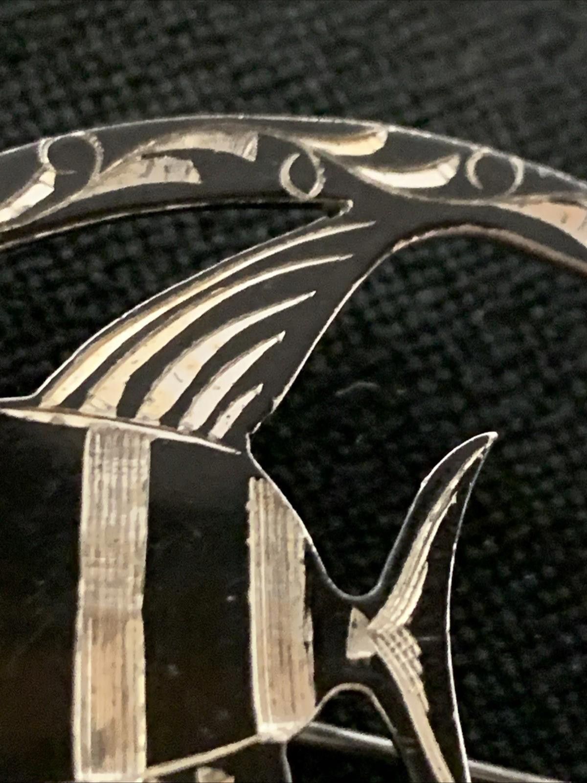 Other Stunning 925 Sterling Silver Vintage Amita Japan Damascene Size ONE SIZE - 4 Thumbnail