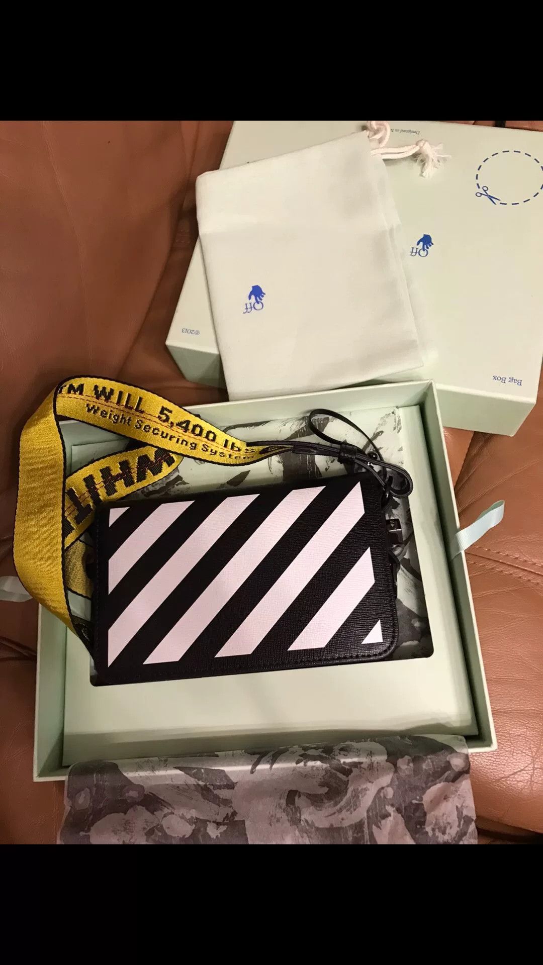 Off-White Off-White Black White Striped Crossbody Bag Size ONE SIZE - 1 Thumbnail